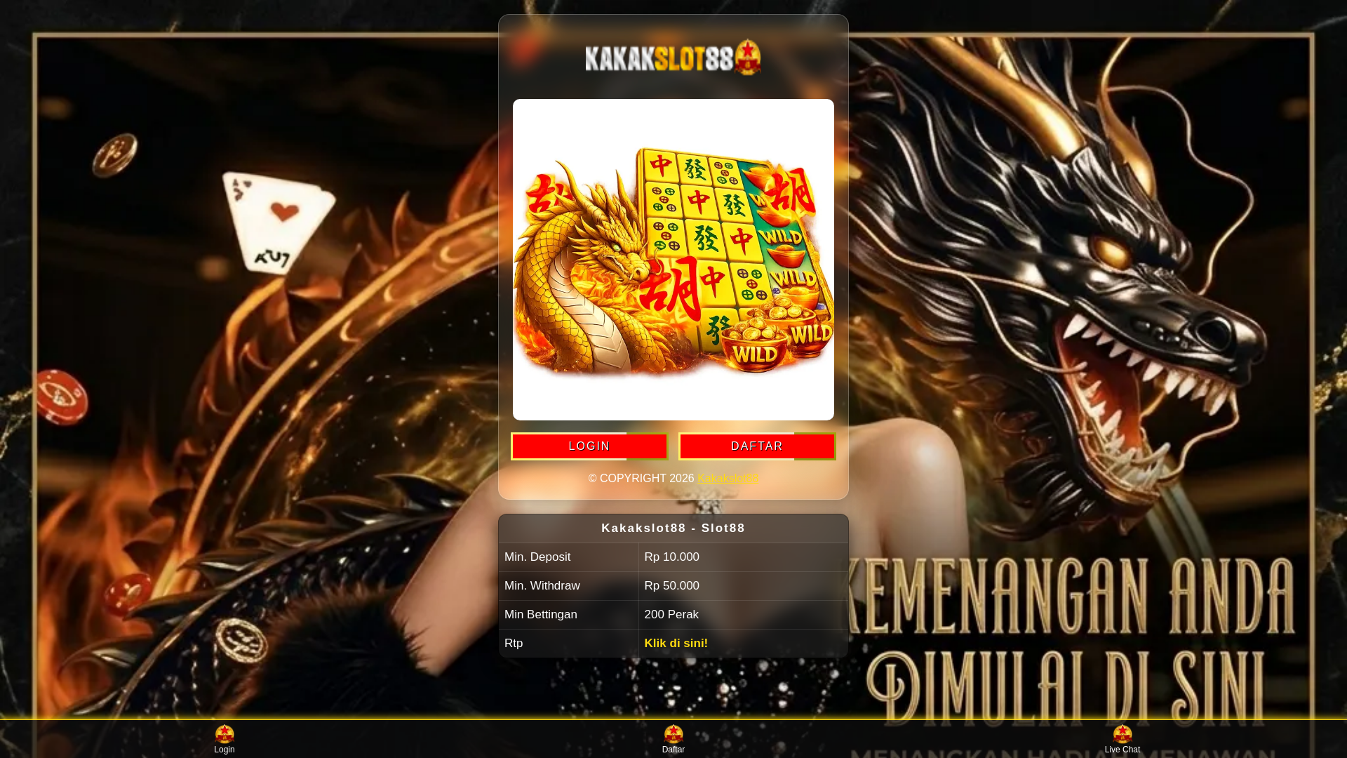 website screenshot of https://kakakslot88-store.pages.dev/