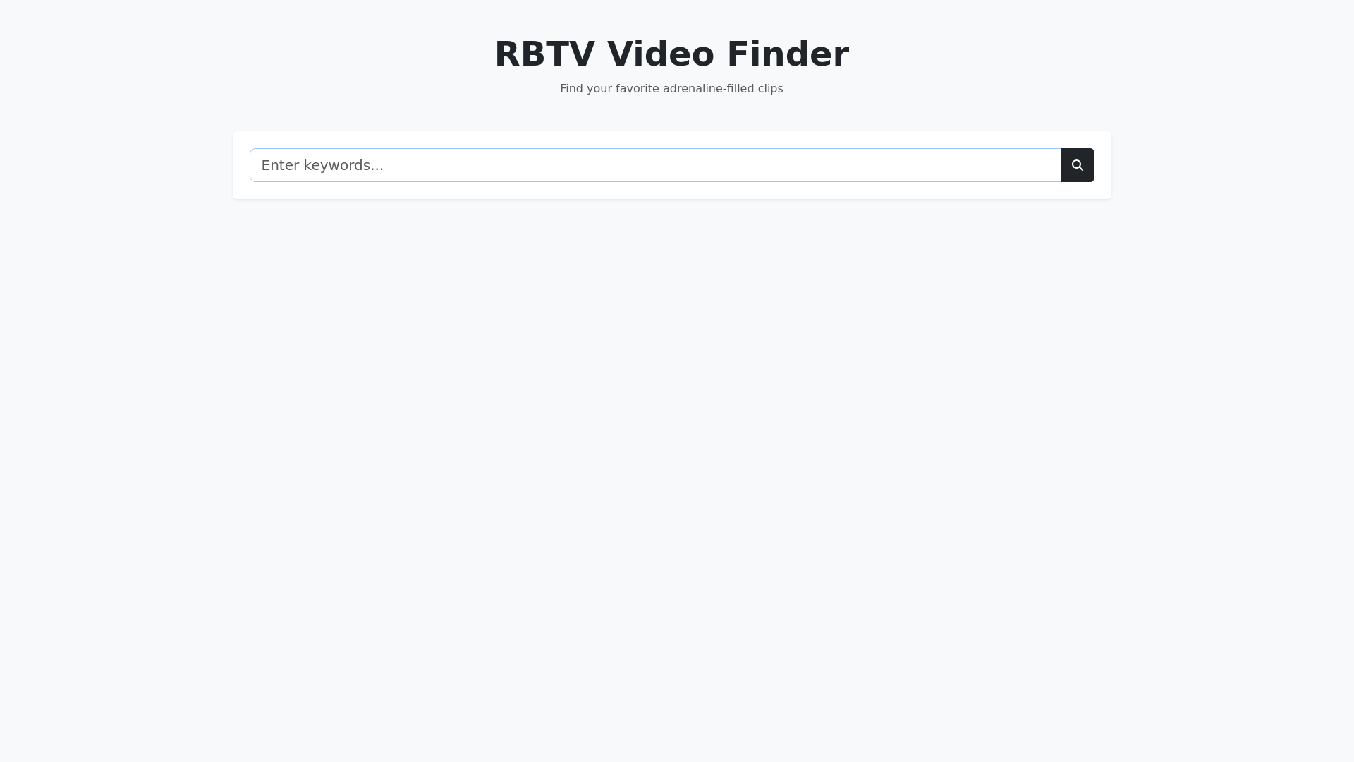 website screenshot of https://rbtv-video-finder.pages.dev/