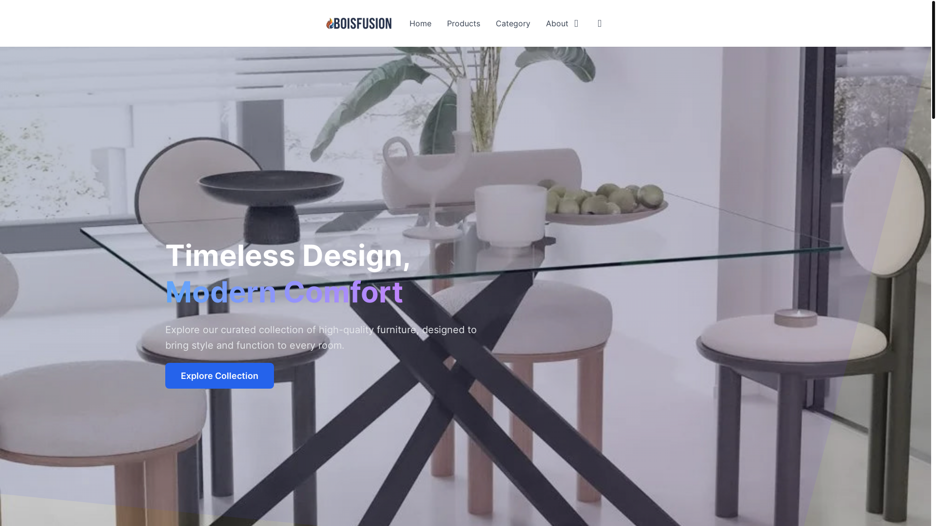 website screenshot of https://boisfusion.com/