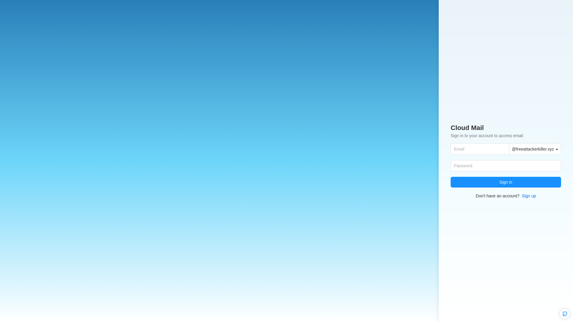 website screenshot of https://freeattackerkiller.xyz/