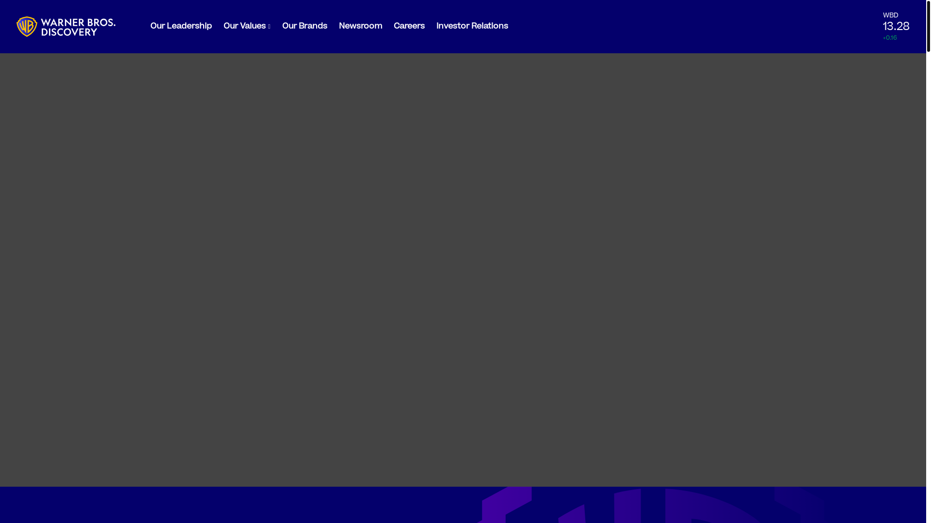 website screenshot of https://wbd.com/