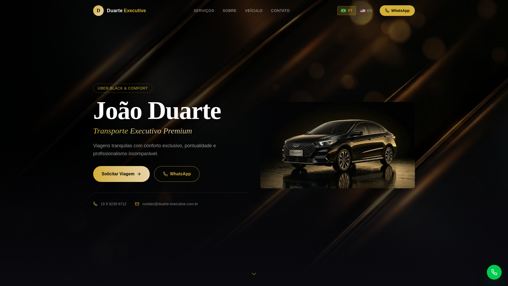 website screenshot of https://duarte-executive.com.br/