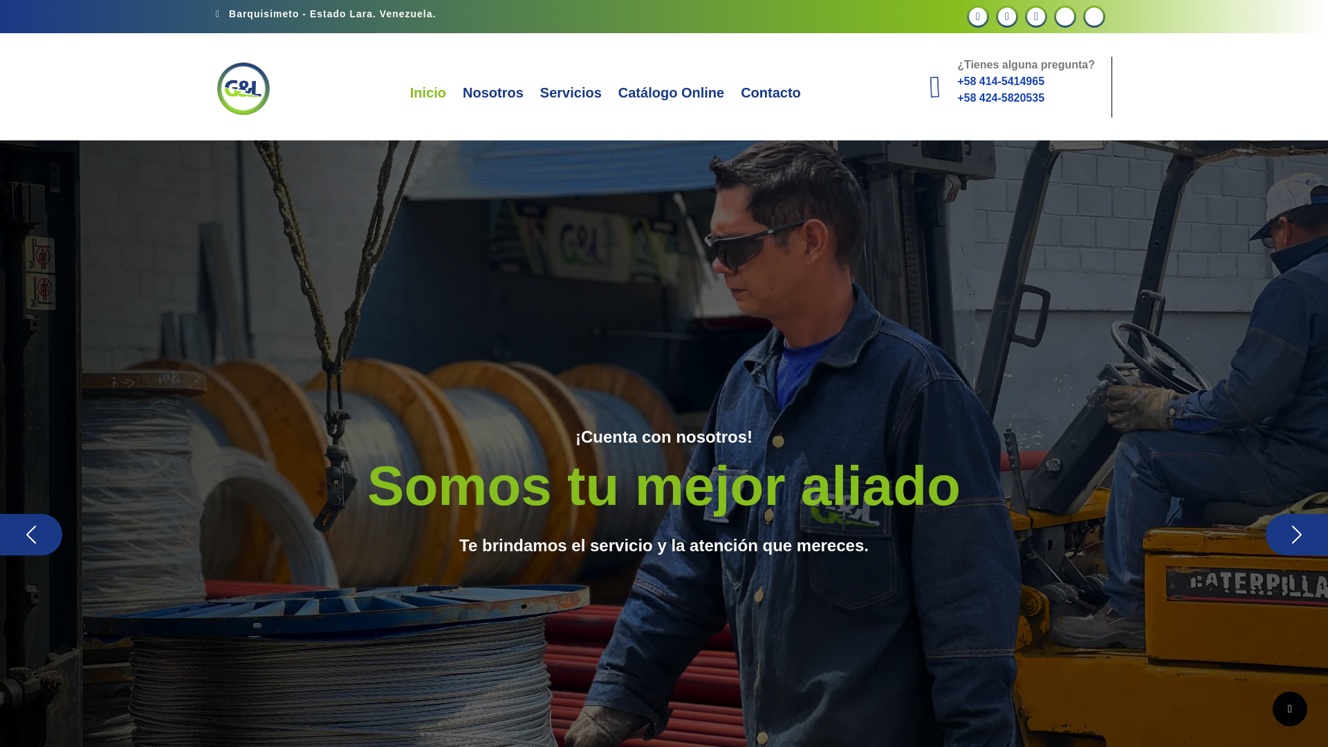 website screenshot of https://sumistros-gyl-staging.pages.dev/