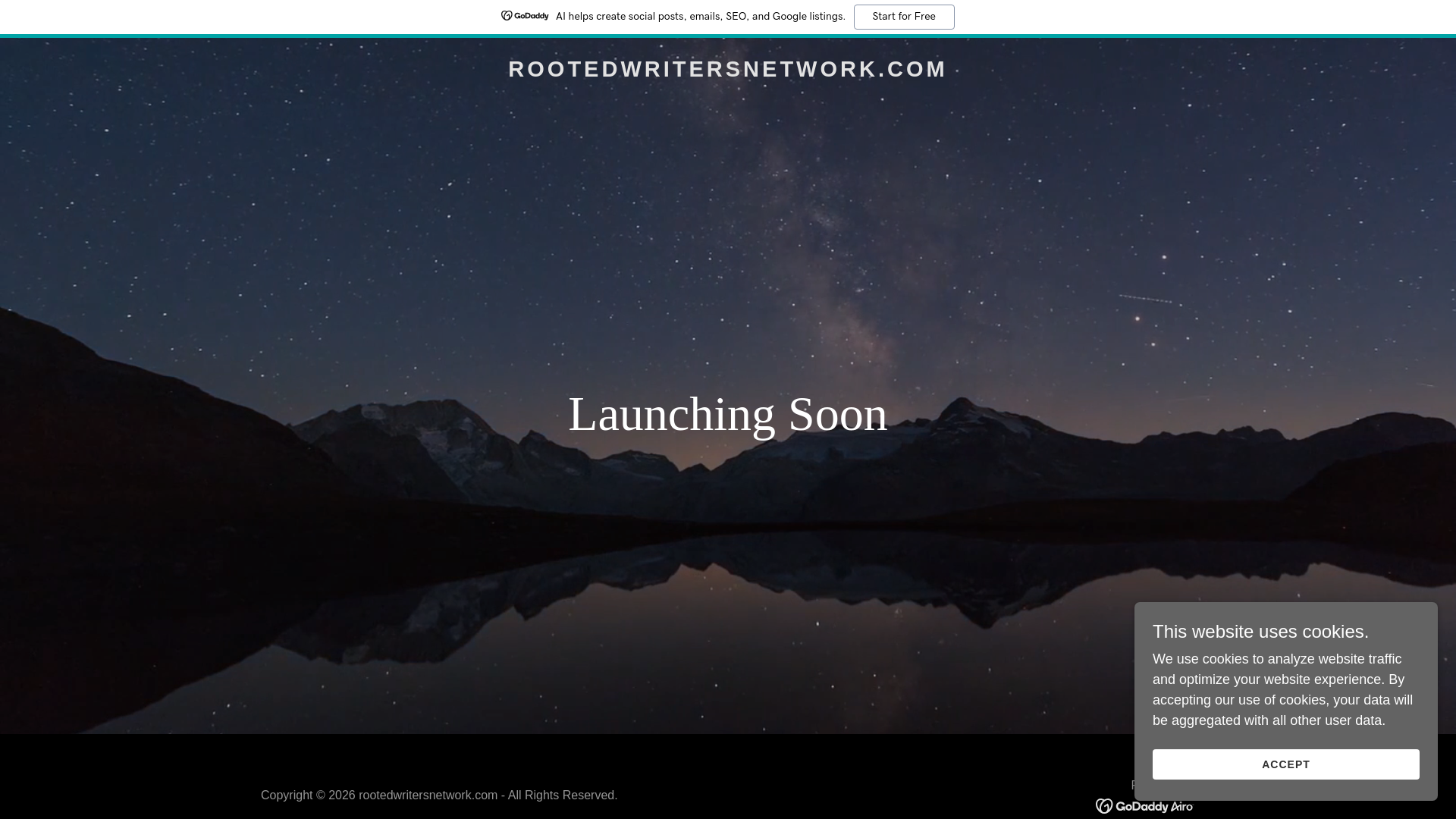 website screenshot of https://rootedwritersnetwork.com/