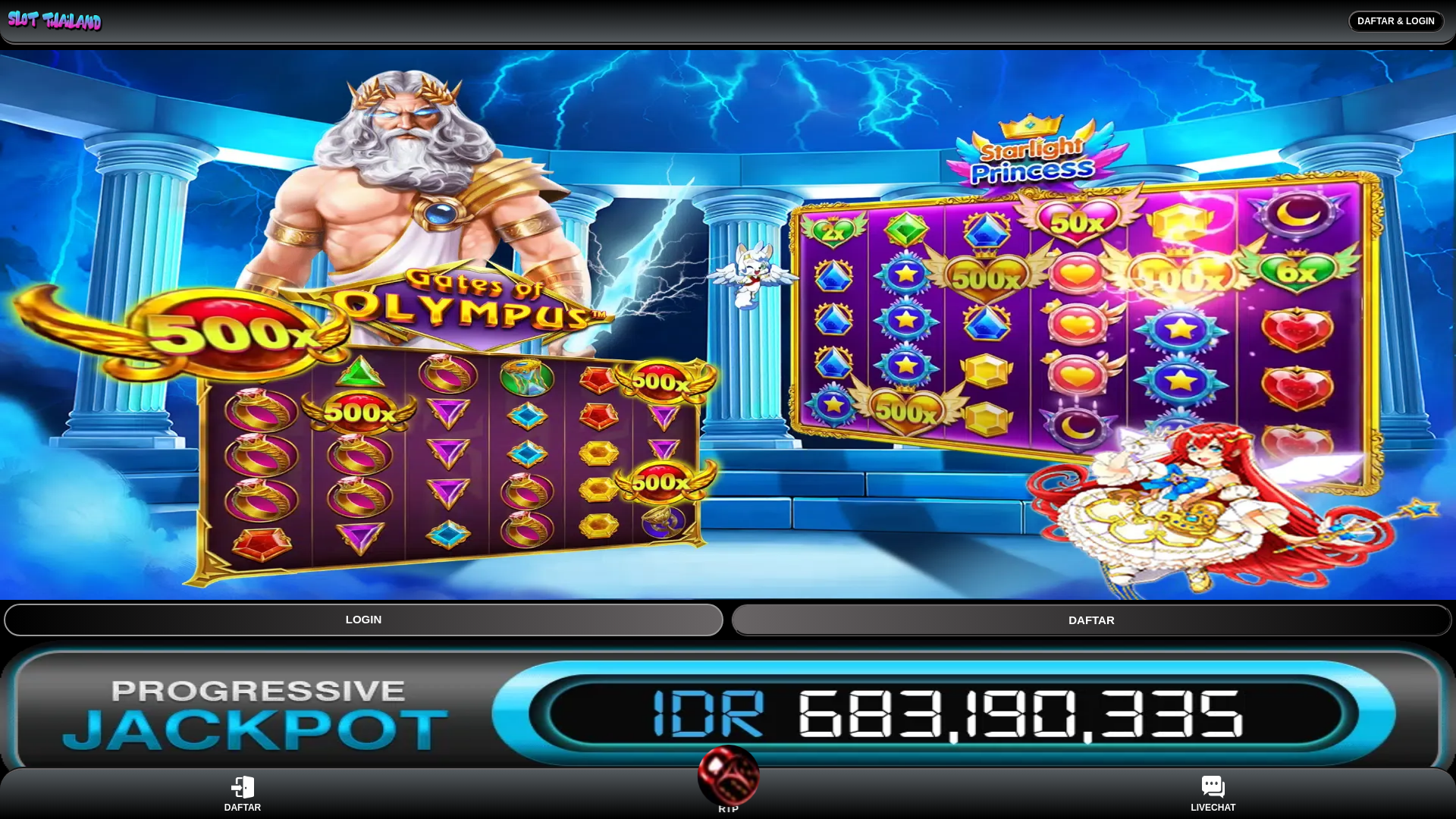 website screenshot of https://slot-thailand-malam-ini.pages.dev/