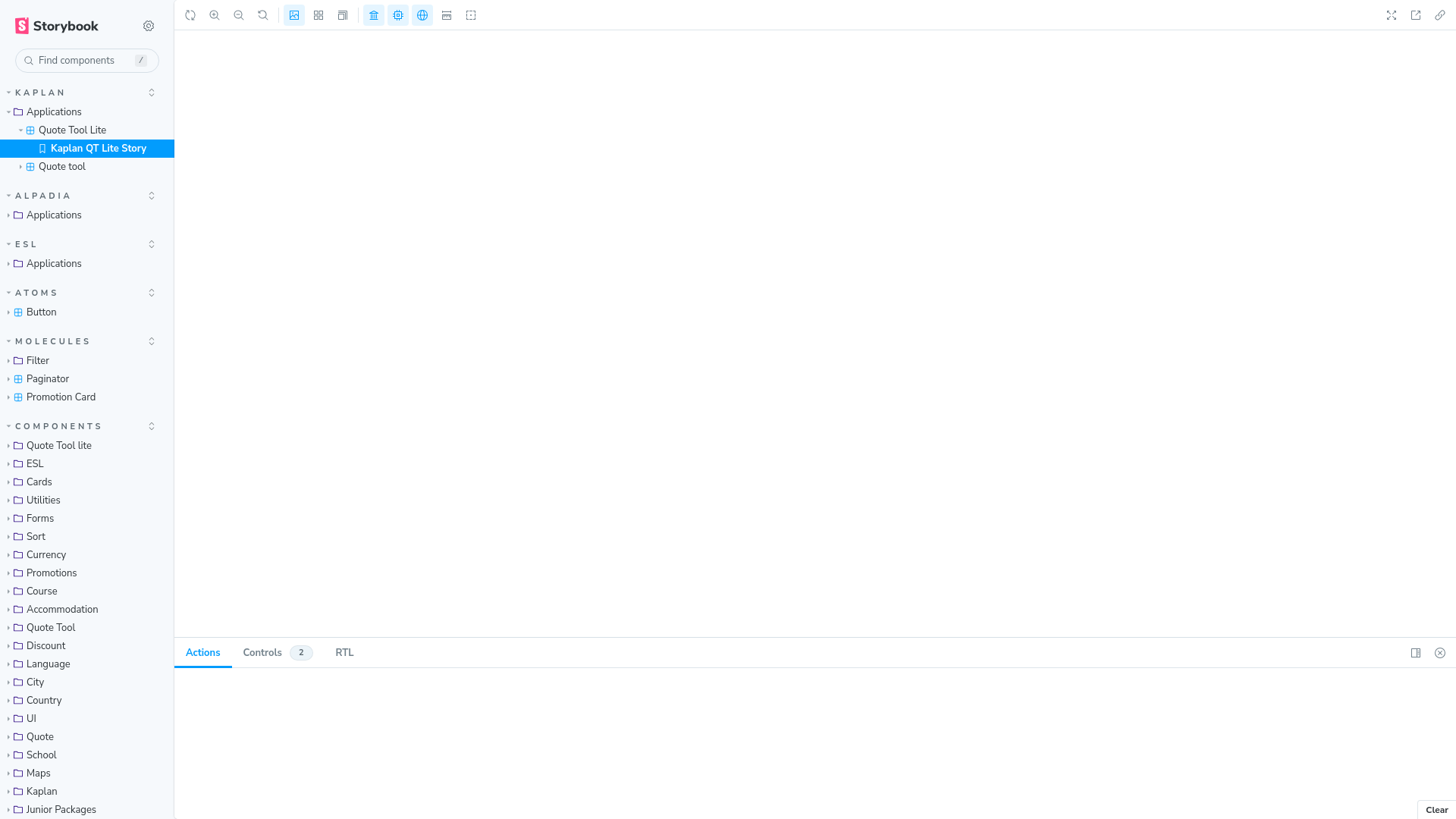 website screenshot of https://klg-spa-storybook-dev-klg-00000.pages.dev/