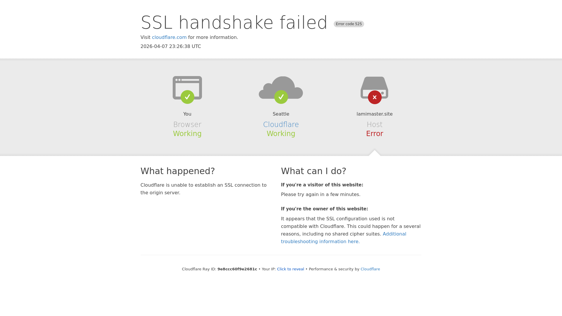 website screenshot of https://lamimaster.site