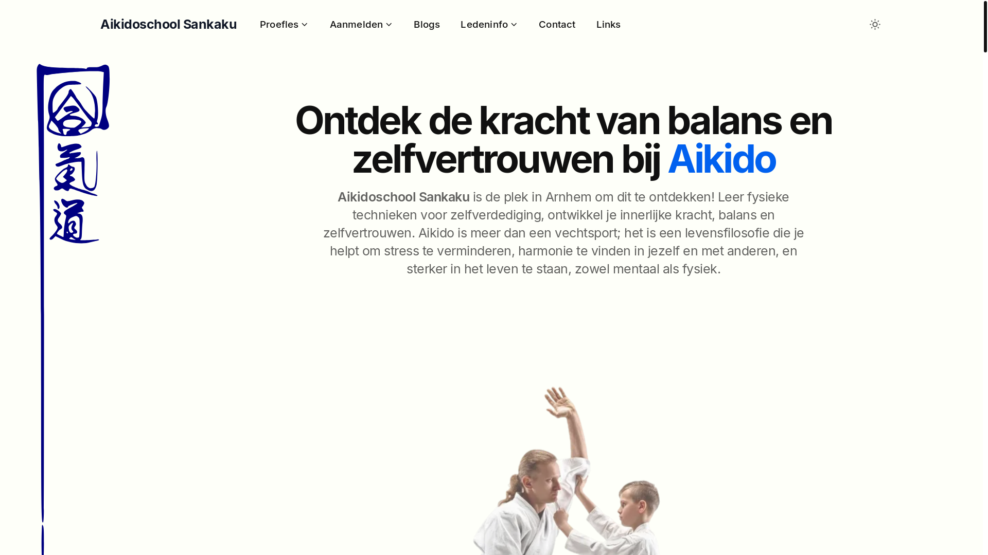 website screenshot of https://aikidoarnhem-nl.pages.dev/