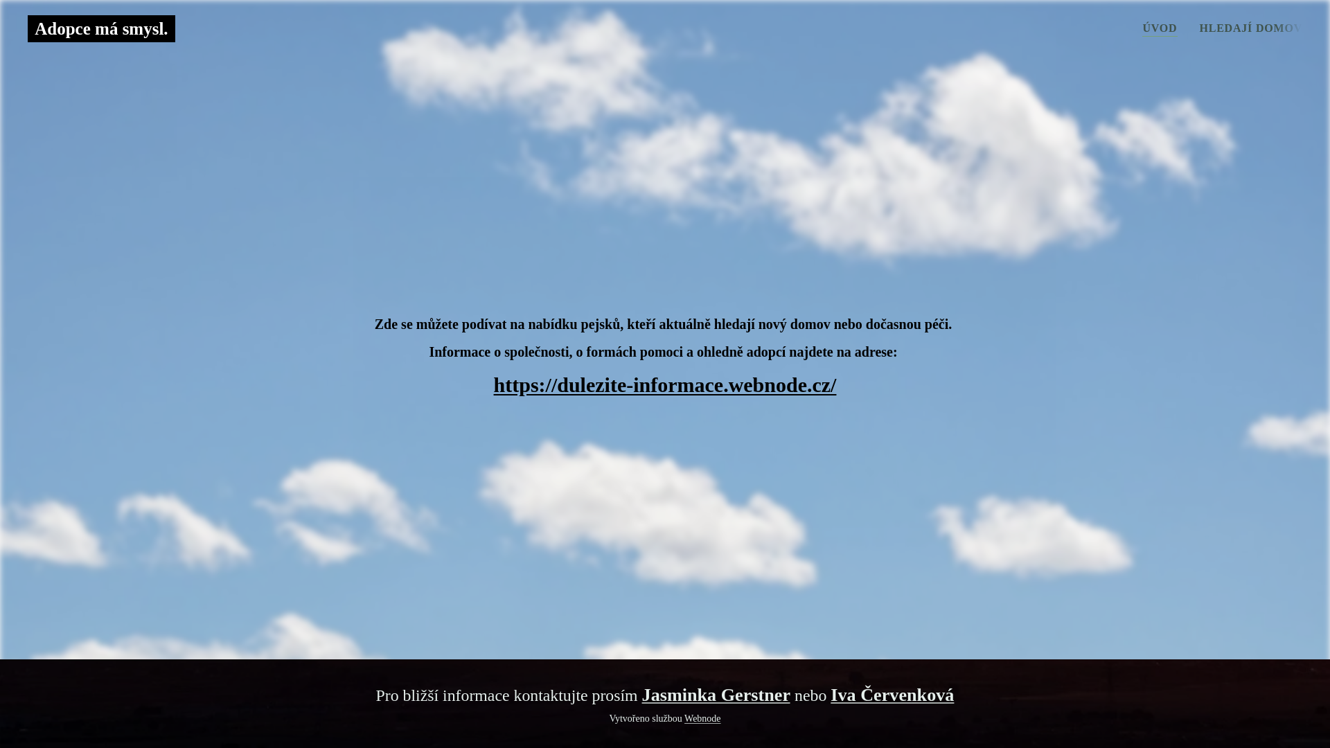 website screenshot of https://adopce-ma-smysl.cz/
