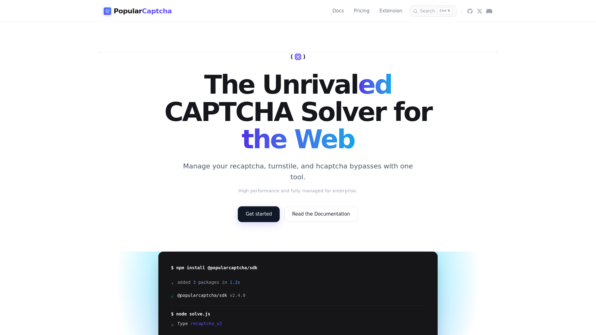 website screenshot of https://popularcaptcha.pages.dev/