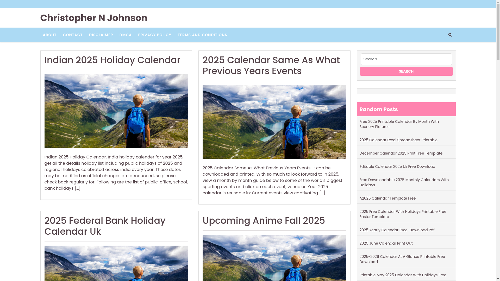website screenshot of https://christophernjohnsonr.pages.dev/
