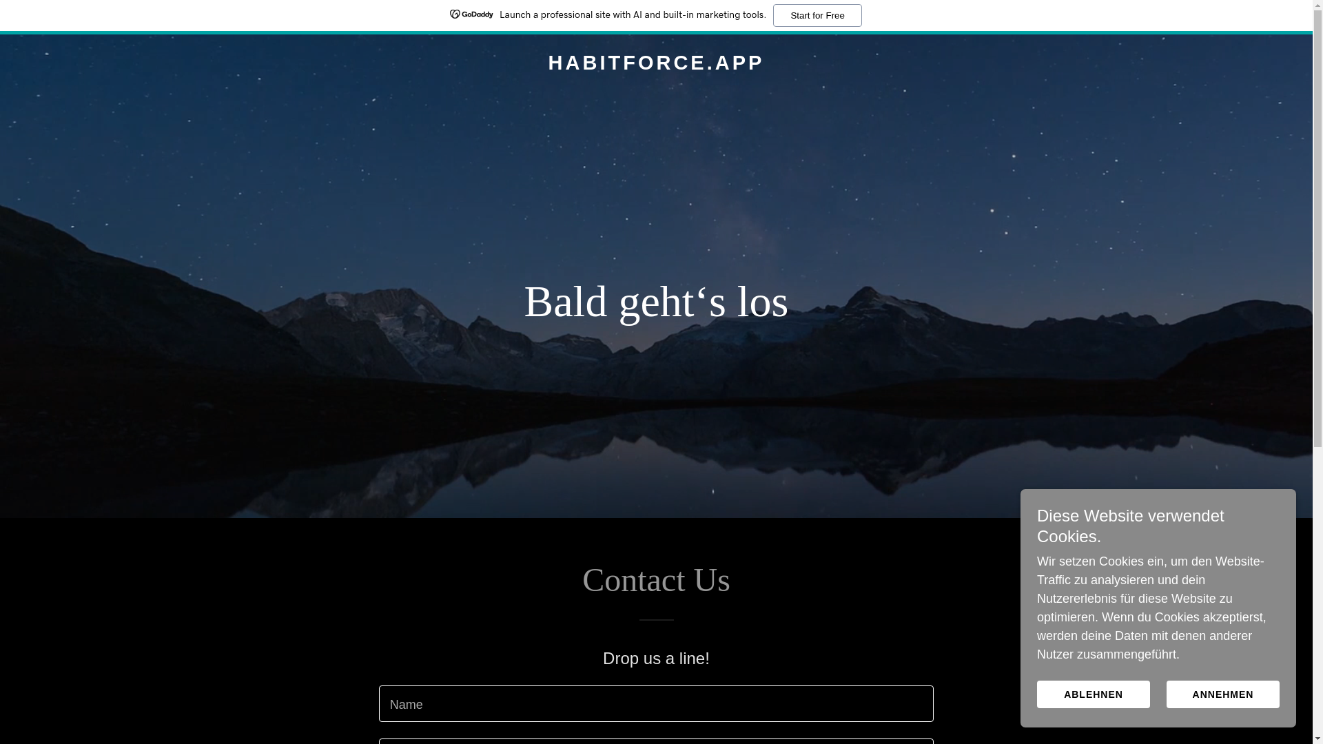 website screenshot of https://habitforce.app/