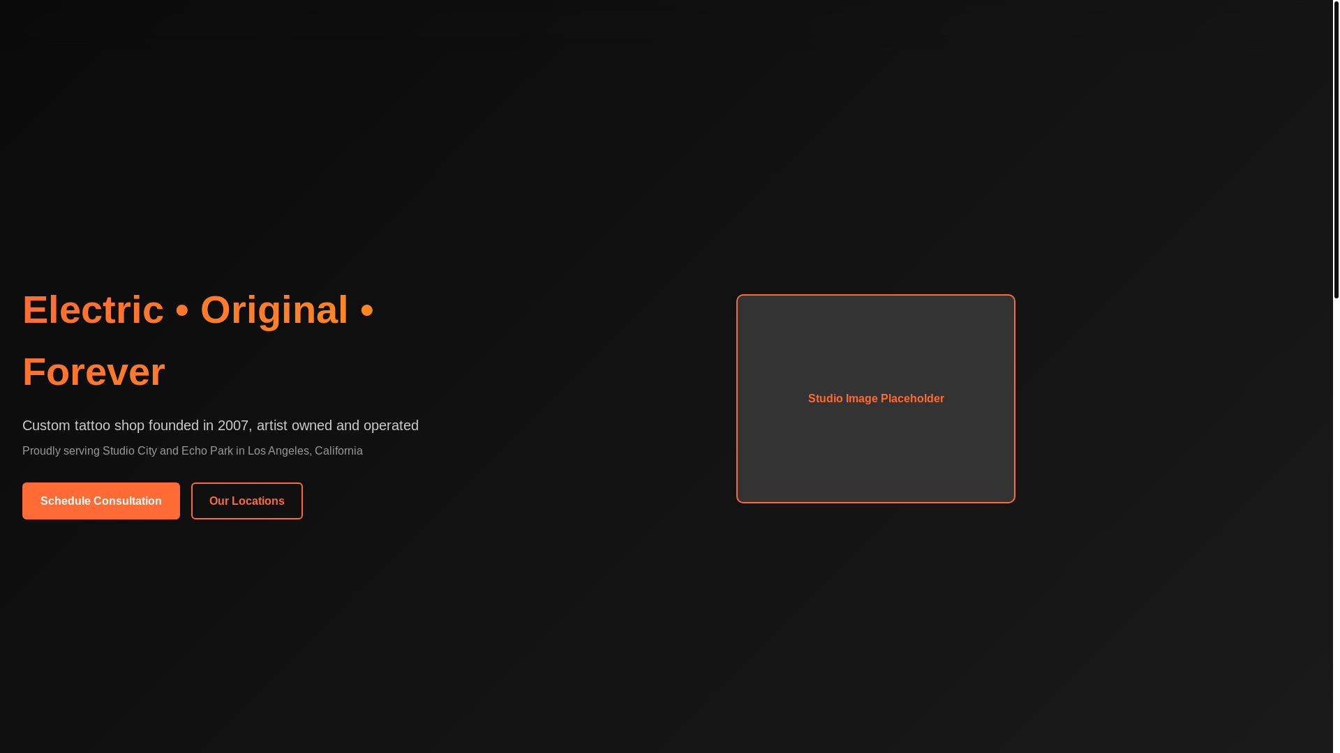 website screenshot of https://thedolorosa-website.pages.dev/