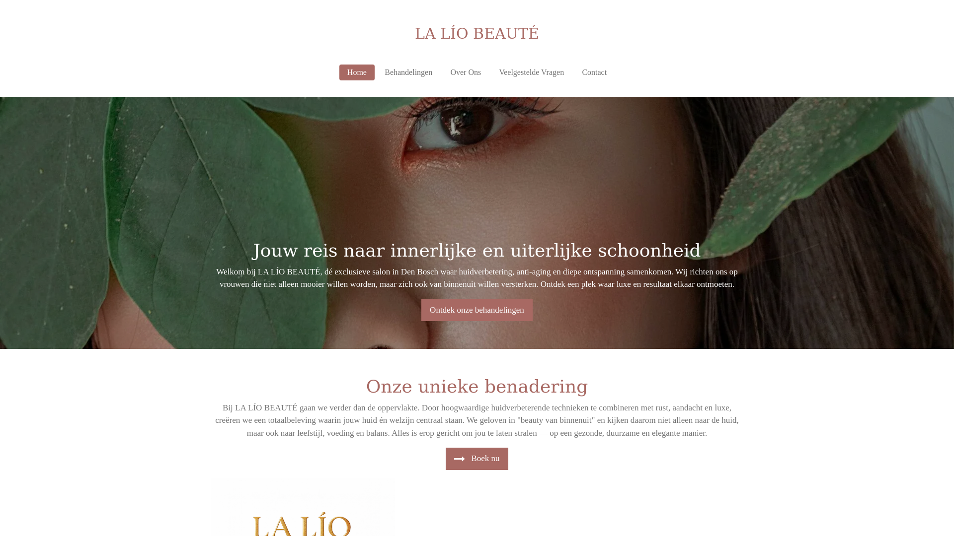 website screenshot of https://laliobeaute.nl/