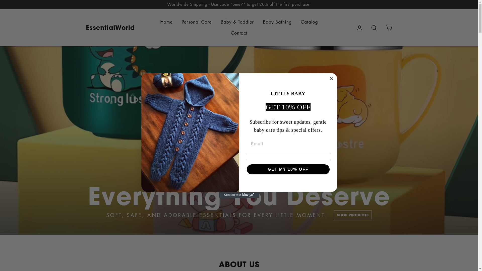 website screenshot of https://essentiallyworld.com/