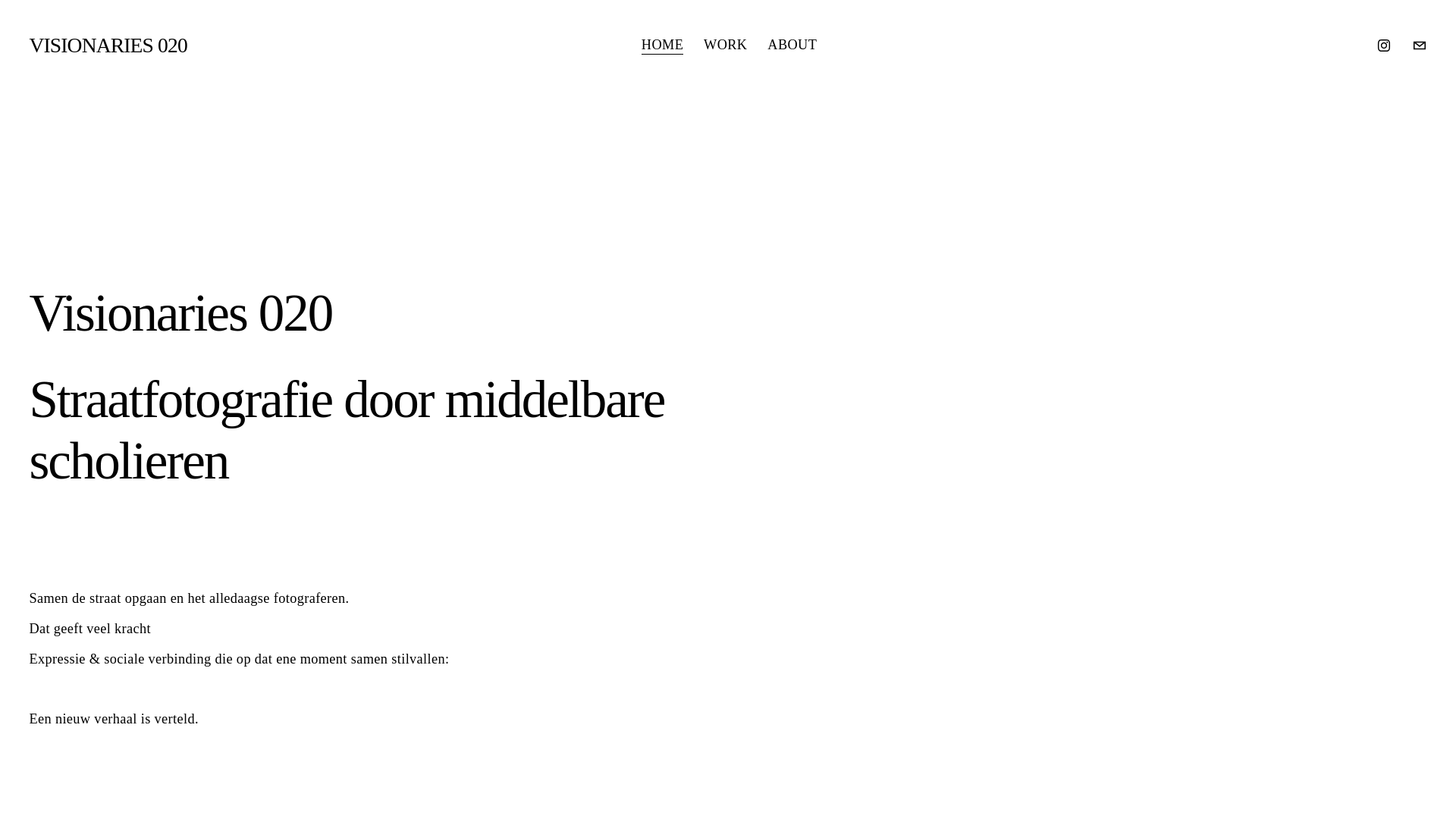 website screenshot of https://visionaries020.nl