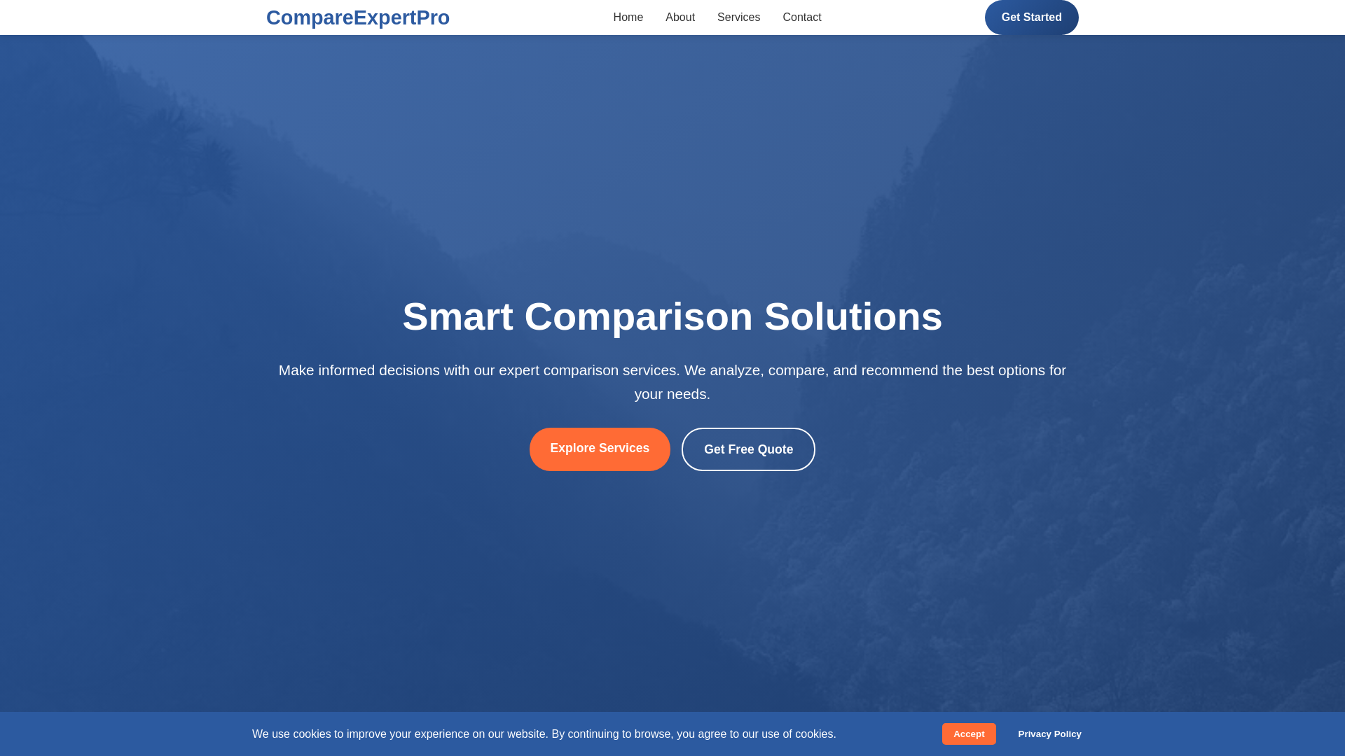 website screenshot of https://compareexpertpro.click