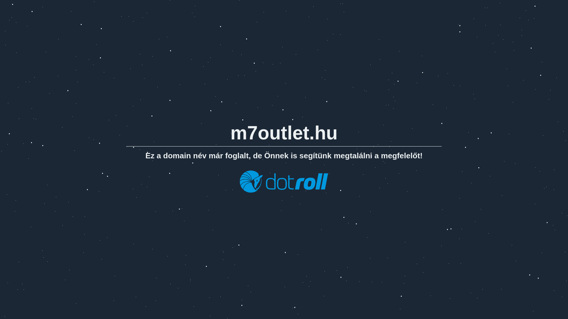 website screenshot of https://m7outlet.hu