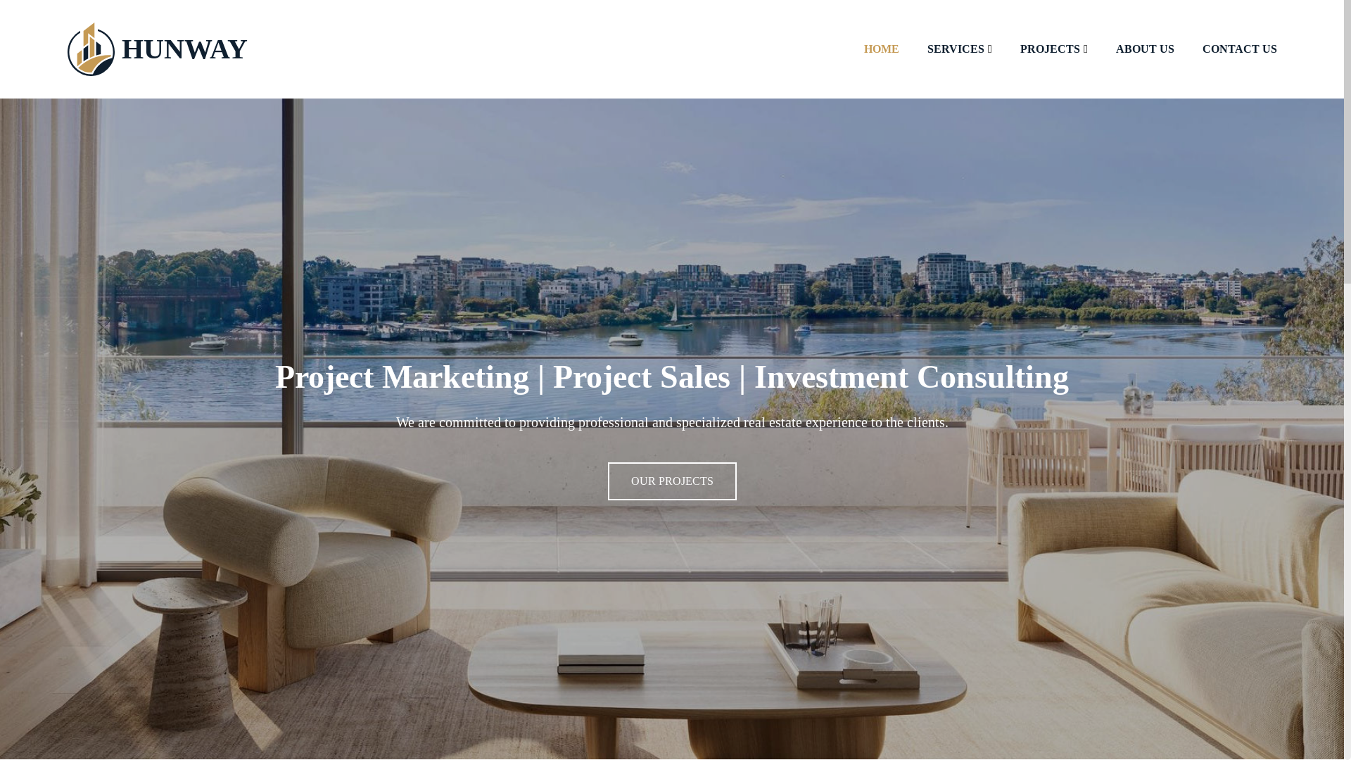website screenshot of https://hunwayproperty.com/