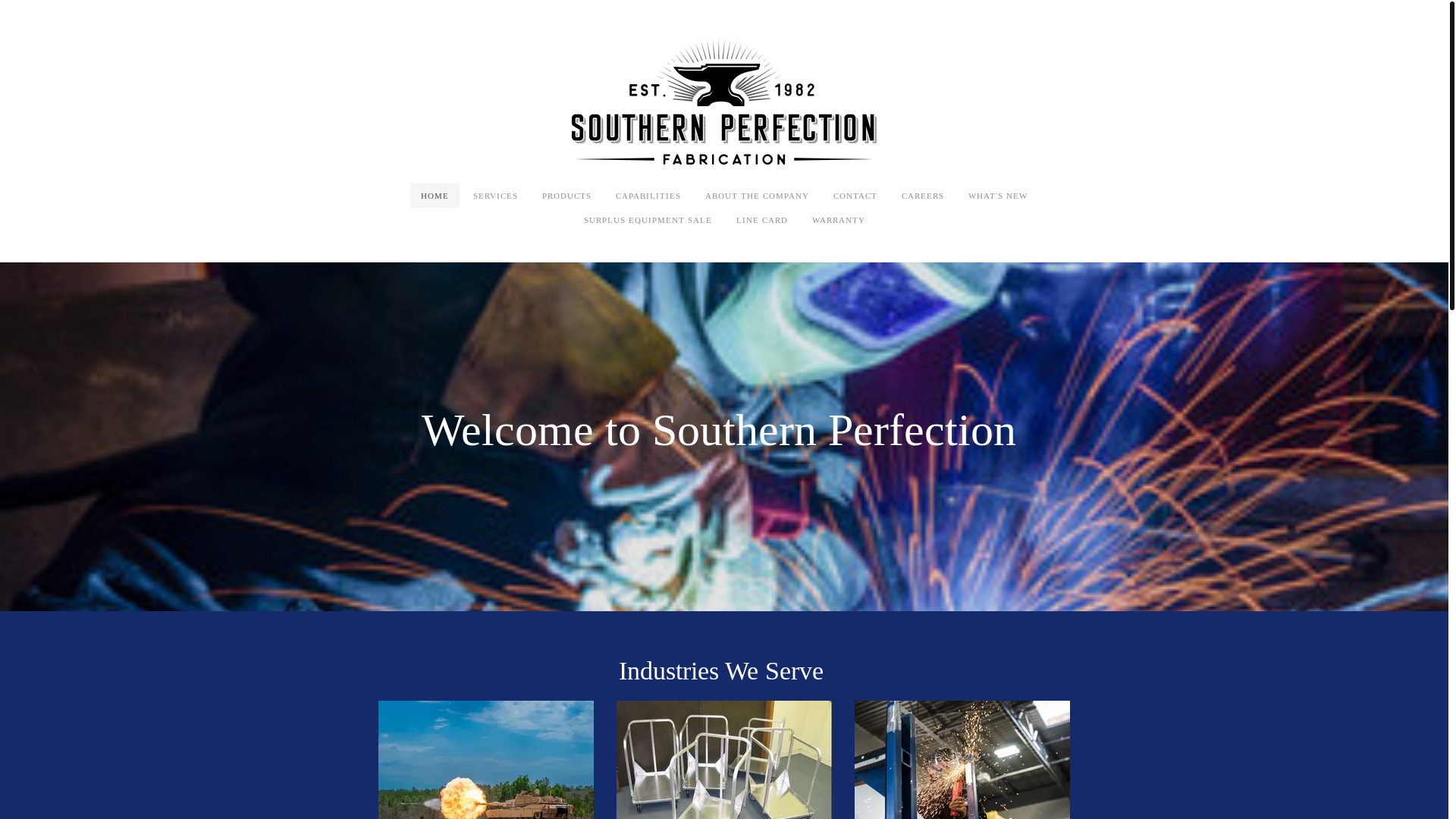 website screenshot of https://southernperfection.com/