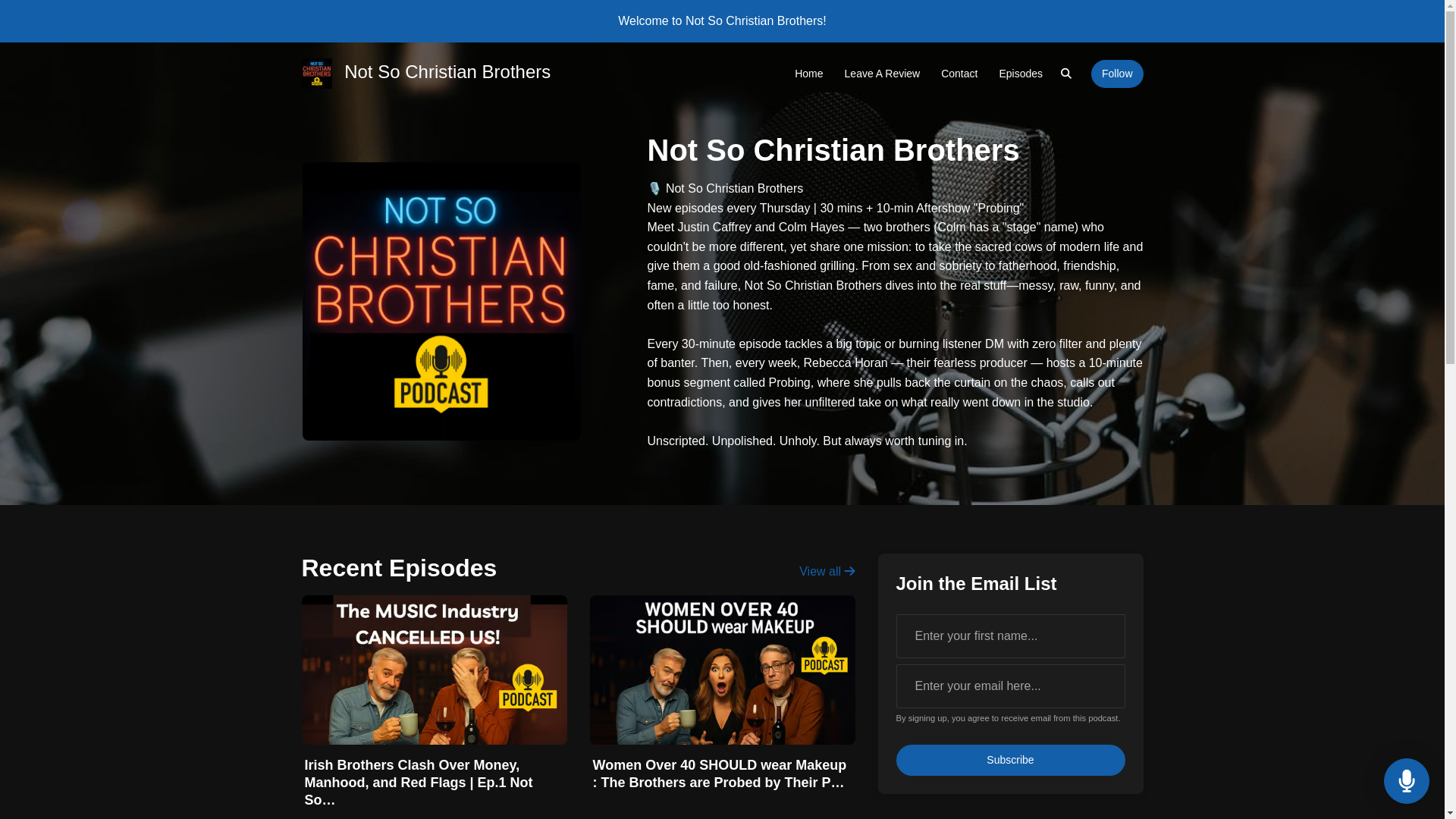 website screenshot of https://notsochristianbrothers.com/