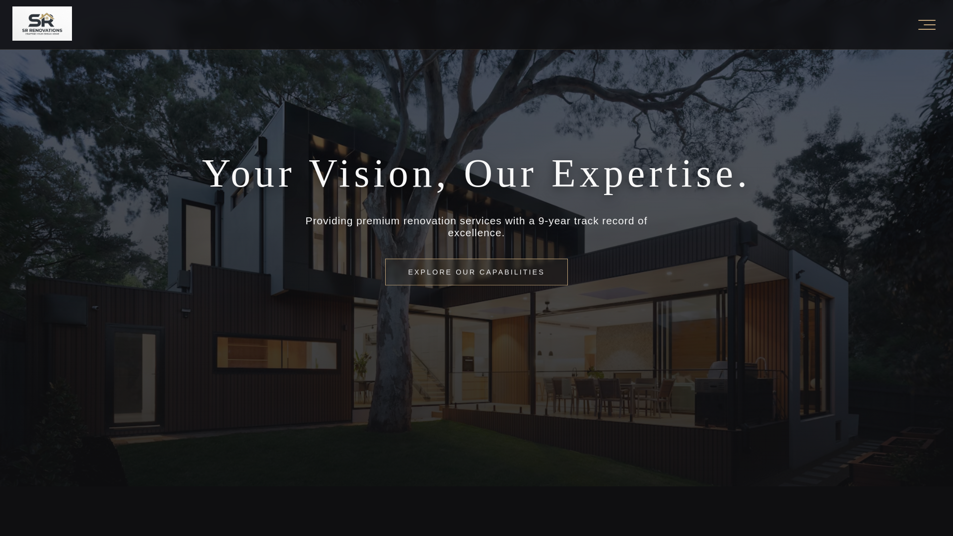 website screenshot of https://srrenovates.com