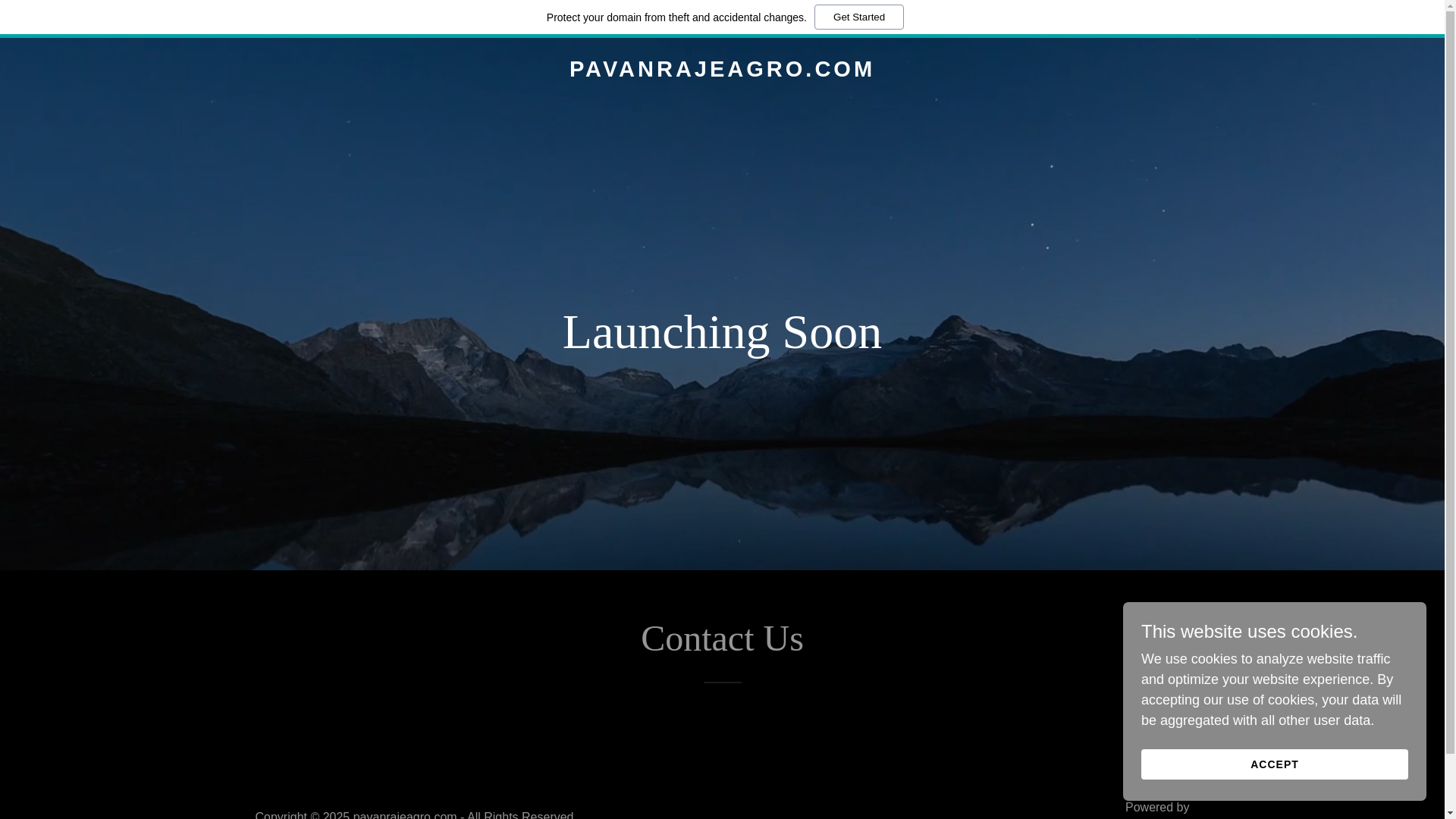 website screenshot of https://pavanrajeagro.com/