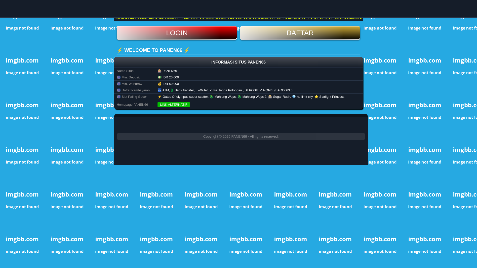 website screenshot of https://panen66-amp.pages.dev/