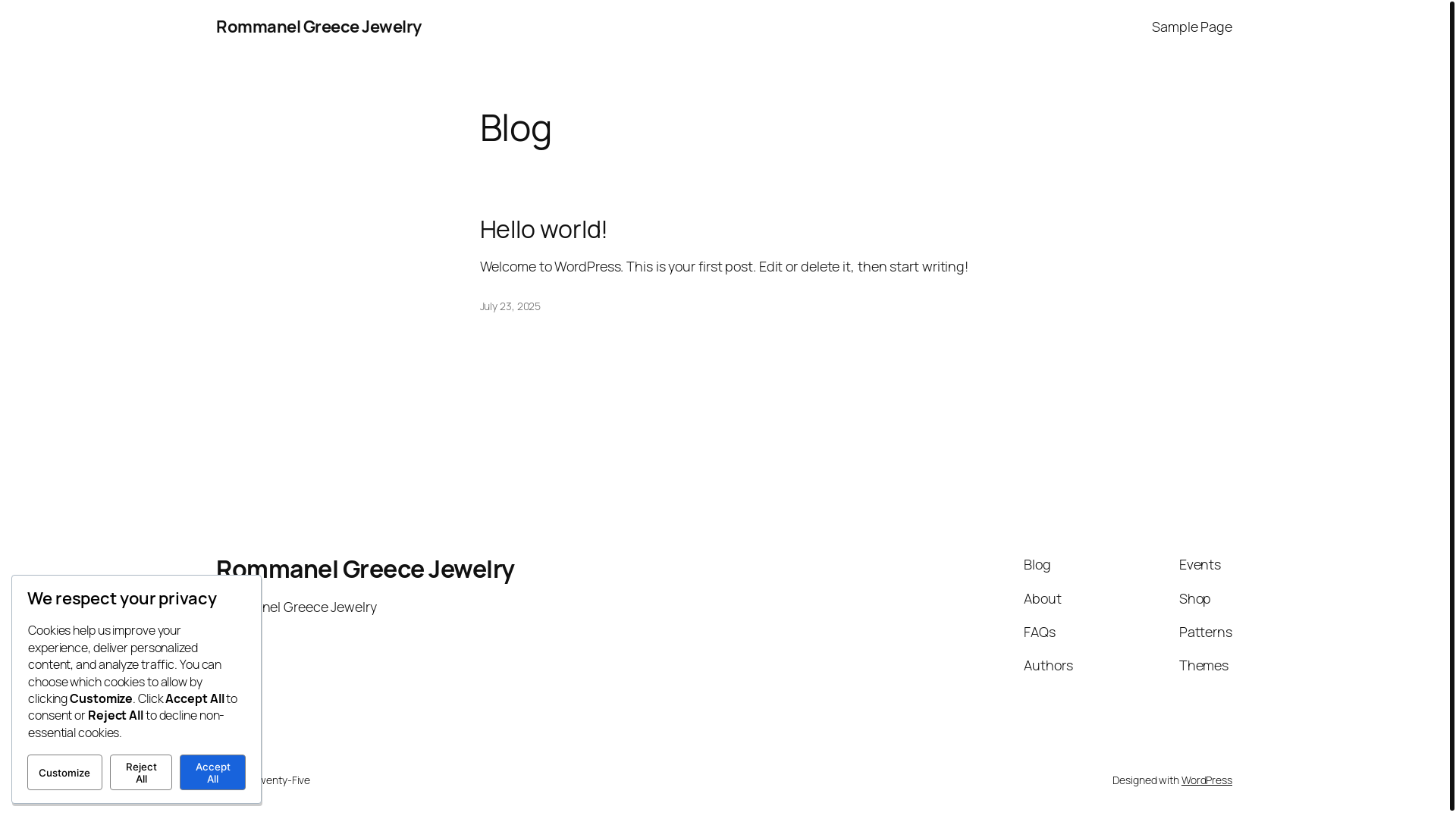 website screenshot of https://jewelryrommanel.gr/
