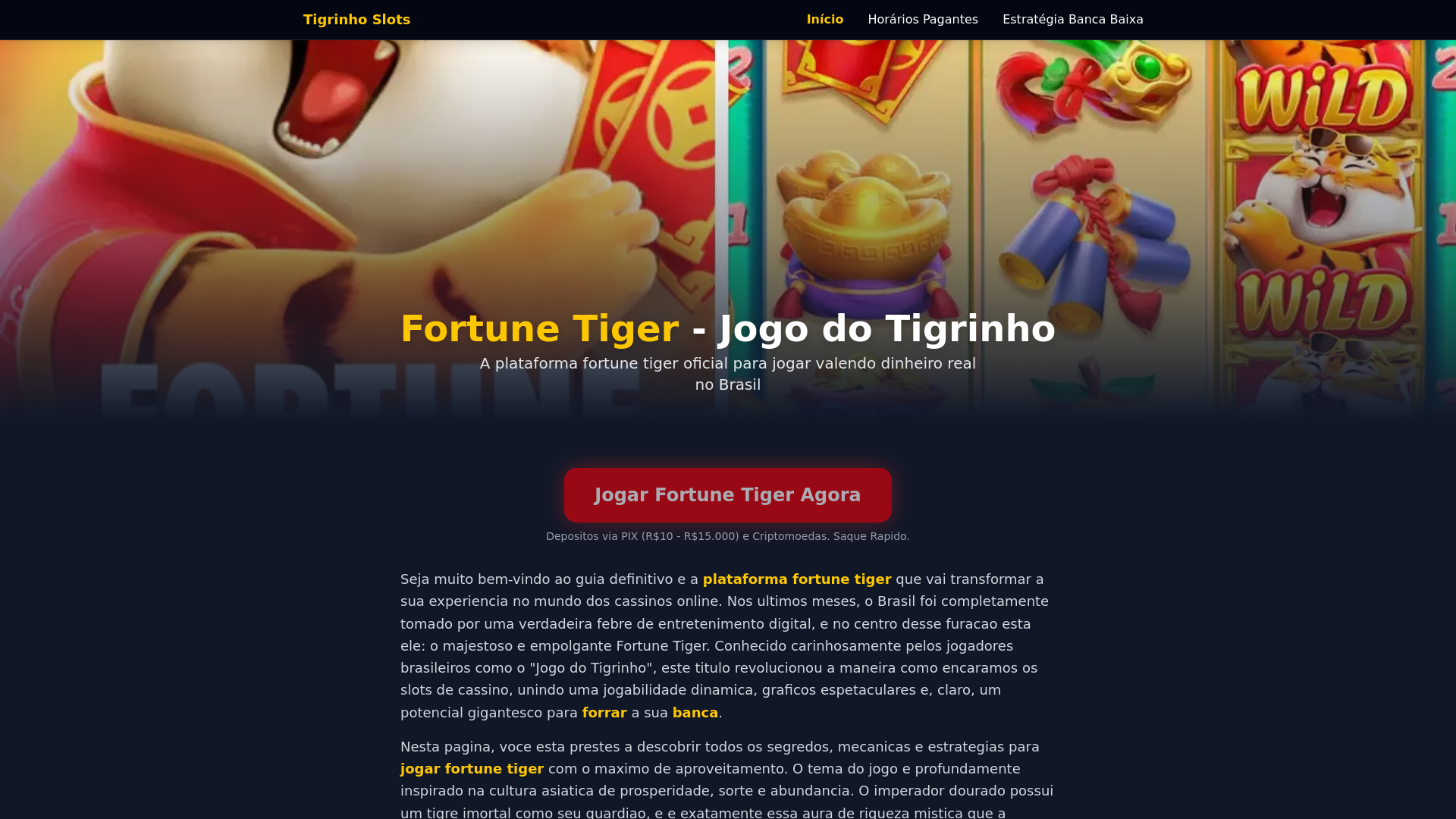 website screenshot of https://tigrinhoslots.pages.dev/