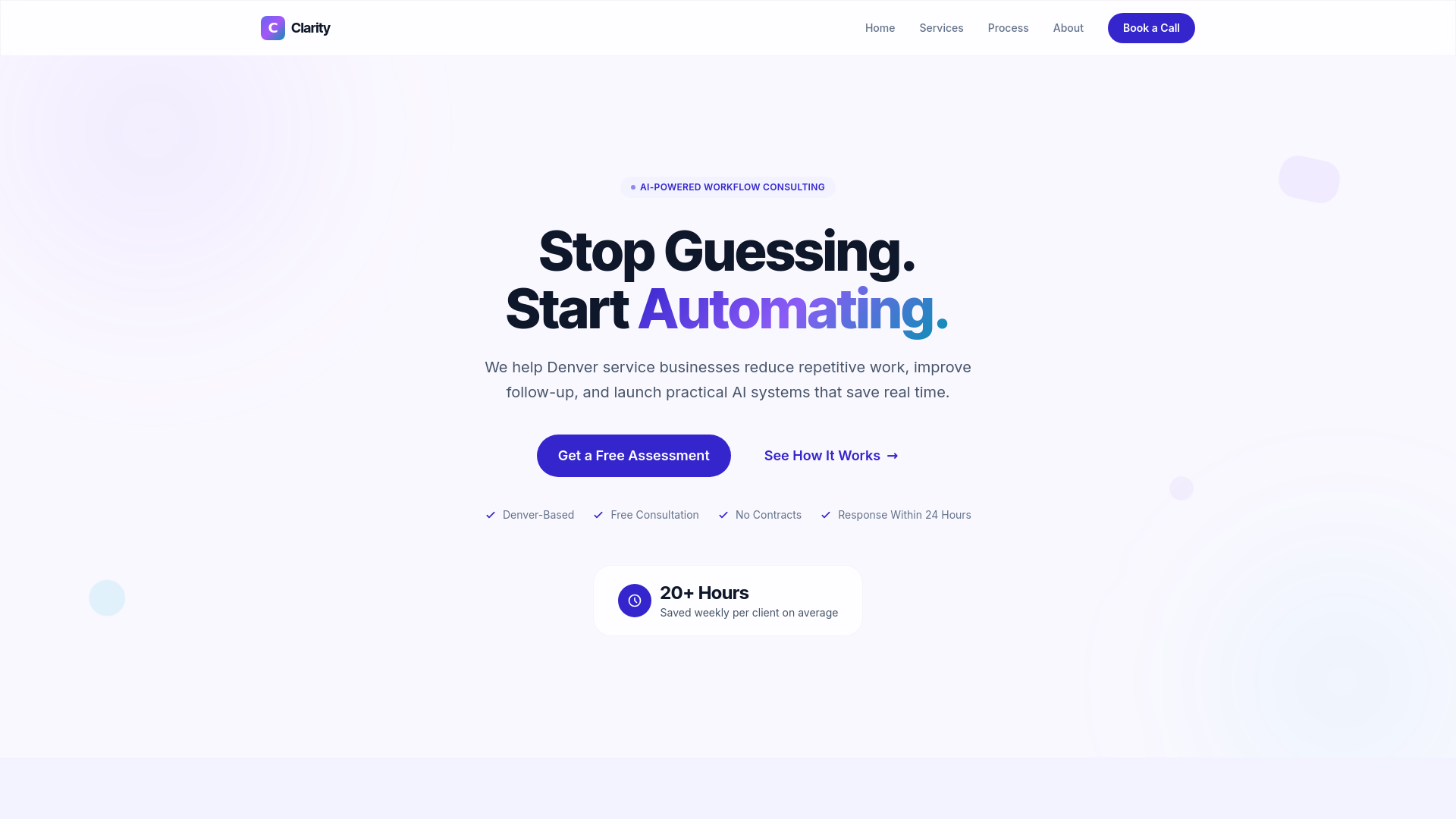 website screenshot of https://clarityworkflowstudio.pages.dev/