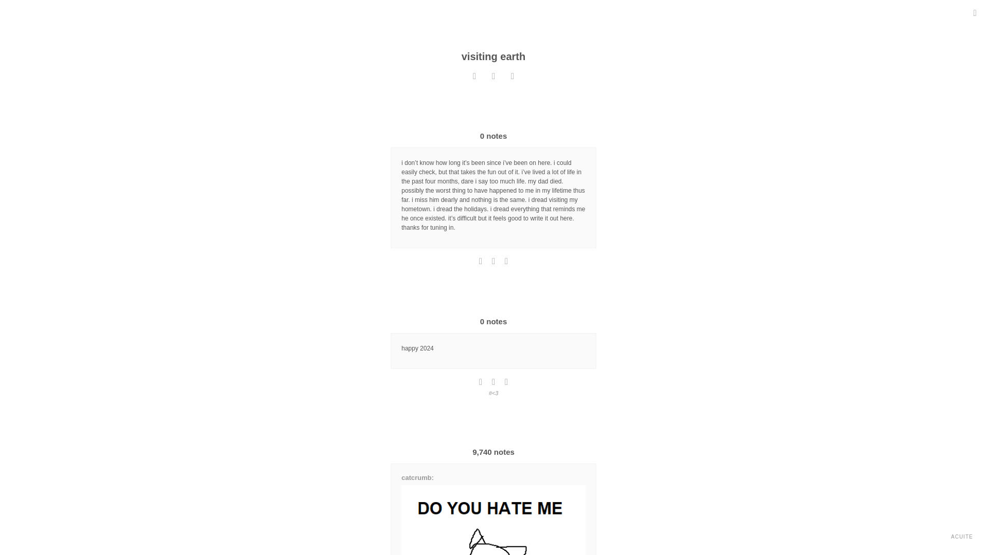 website screenshot of https://elisa2earth.blog/