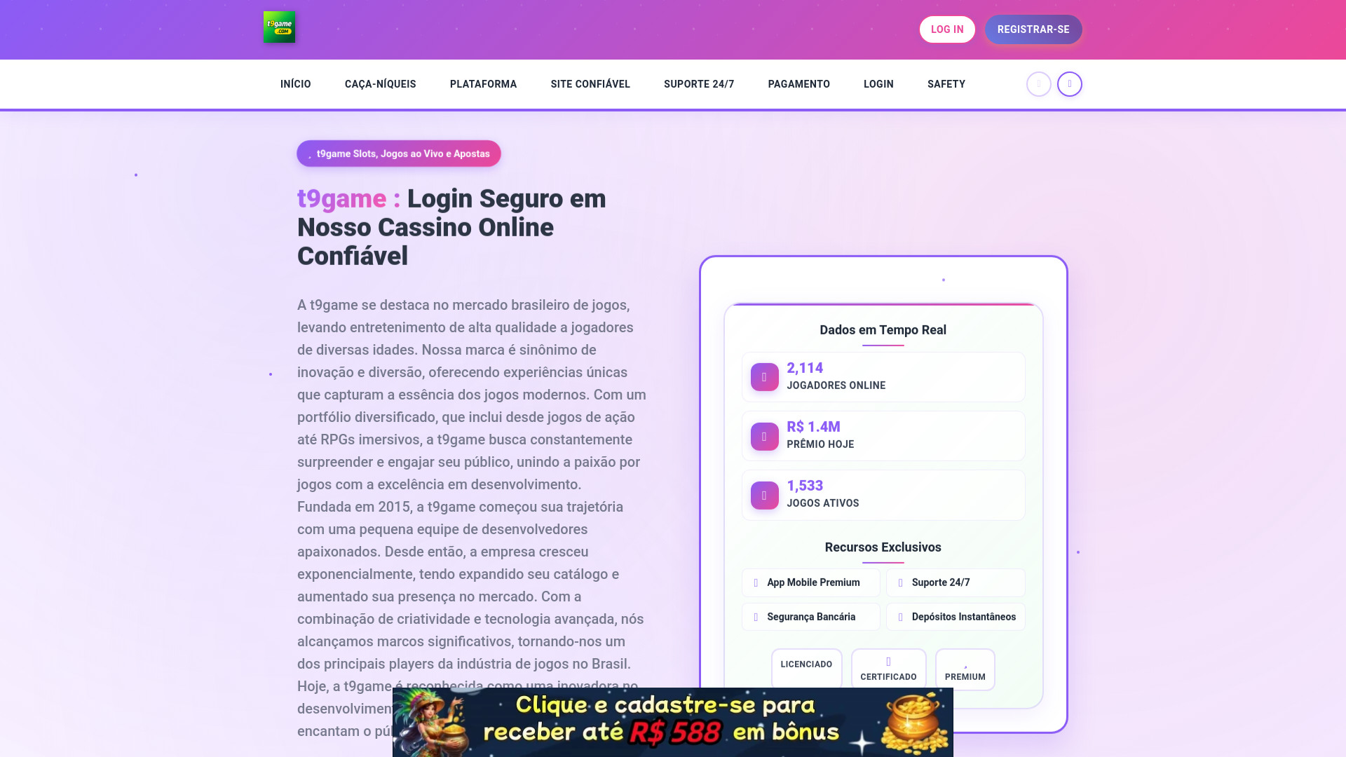 website screenshot of https://t9gamese.com/