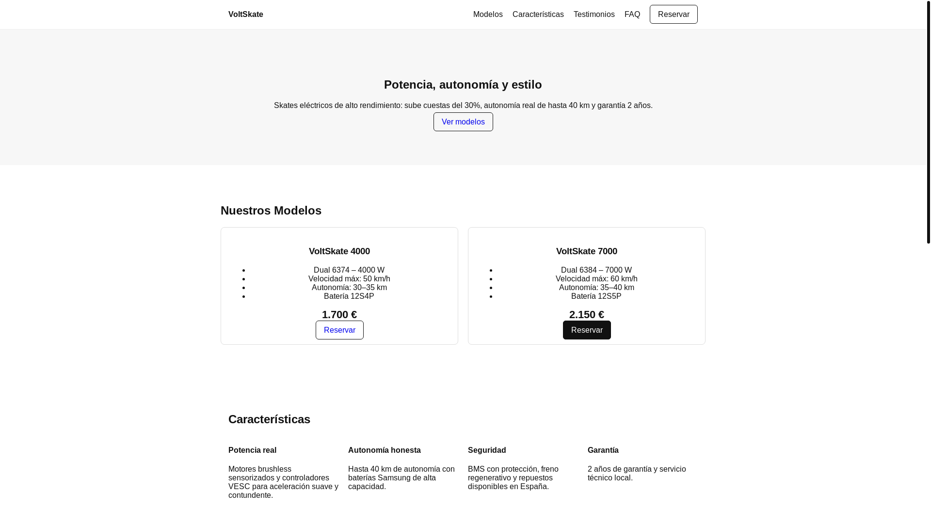 website screenshot of https://kineticskates.com/