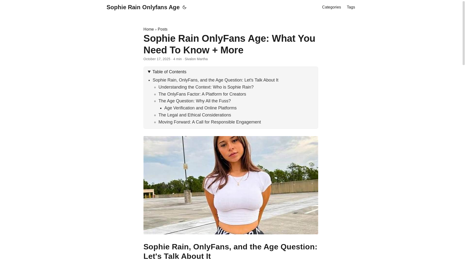 website screenshot of https://sophie-rain-onlyfans-age.pages.dev/