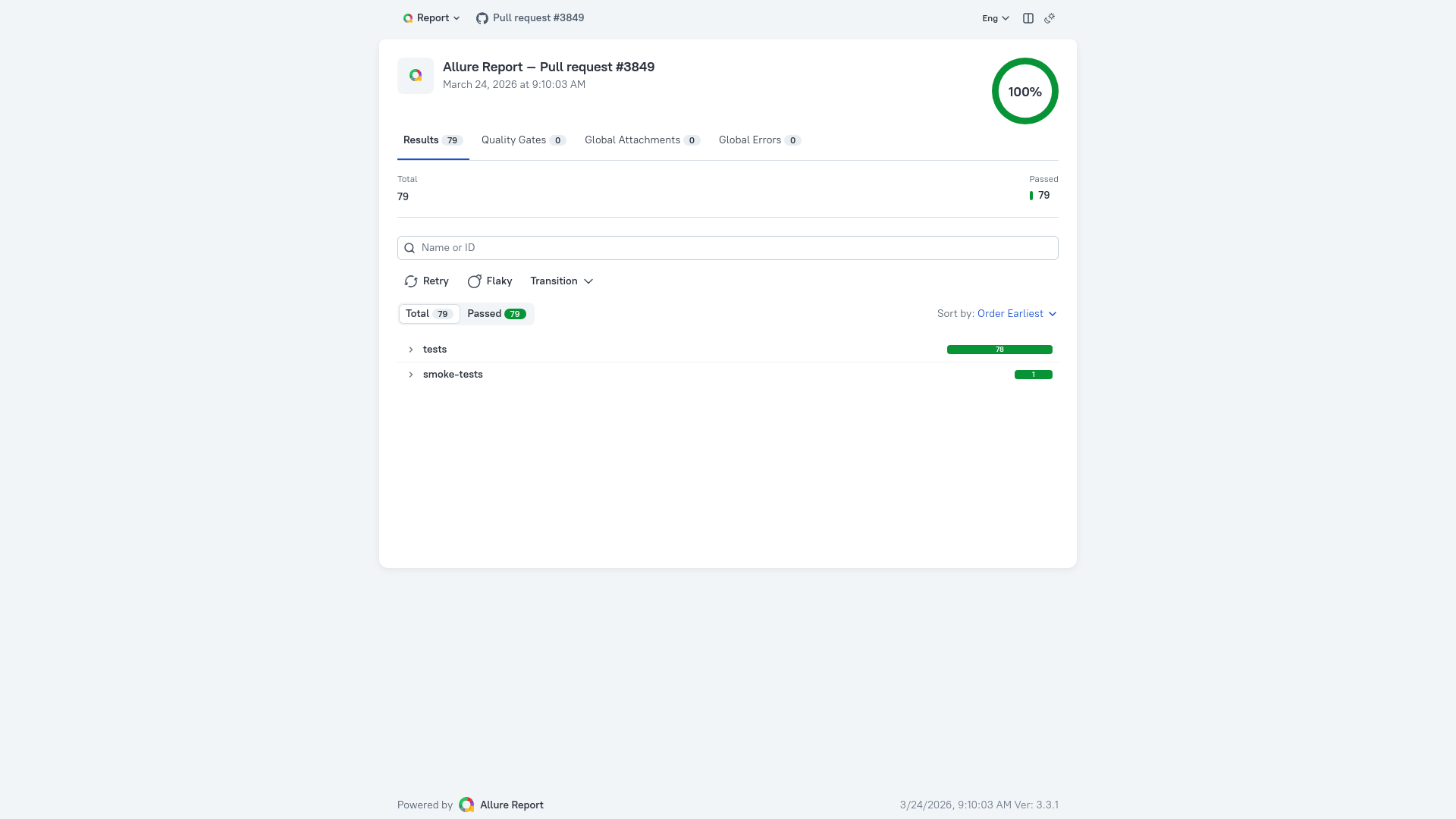 website screenshot of https://select-allure-reports.pages.dev/