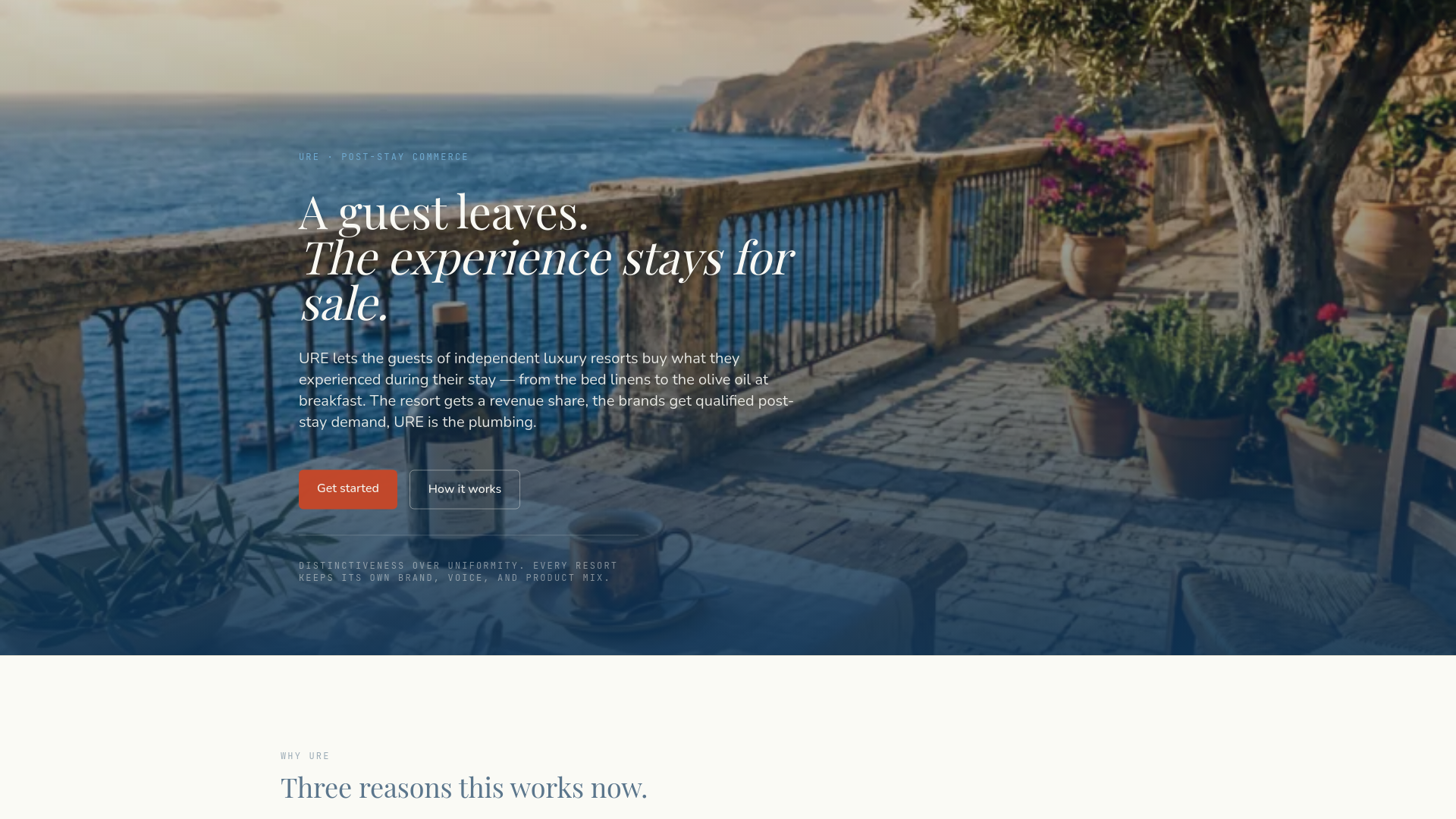 website screenshot of https://ultimateresortexperience.com/