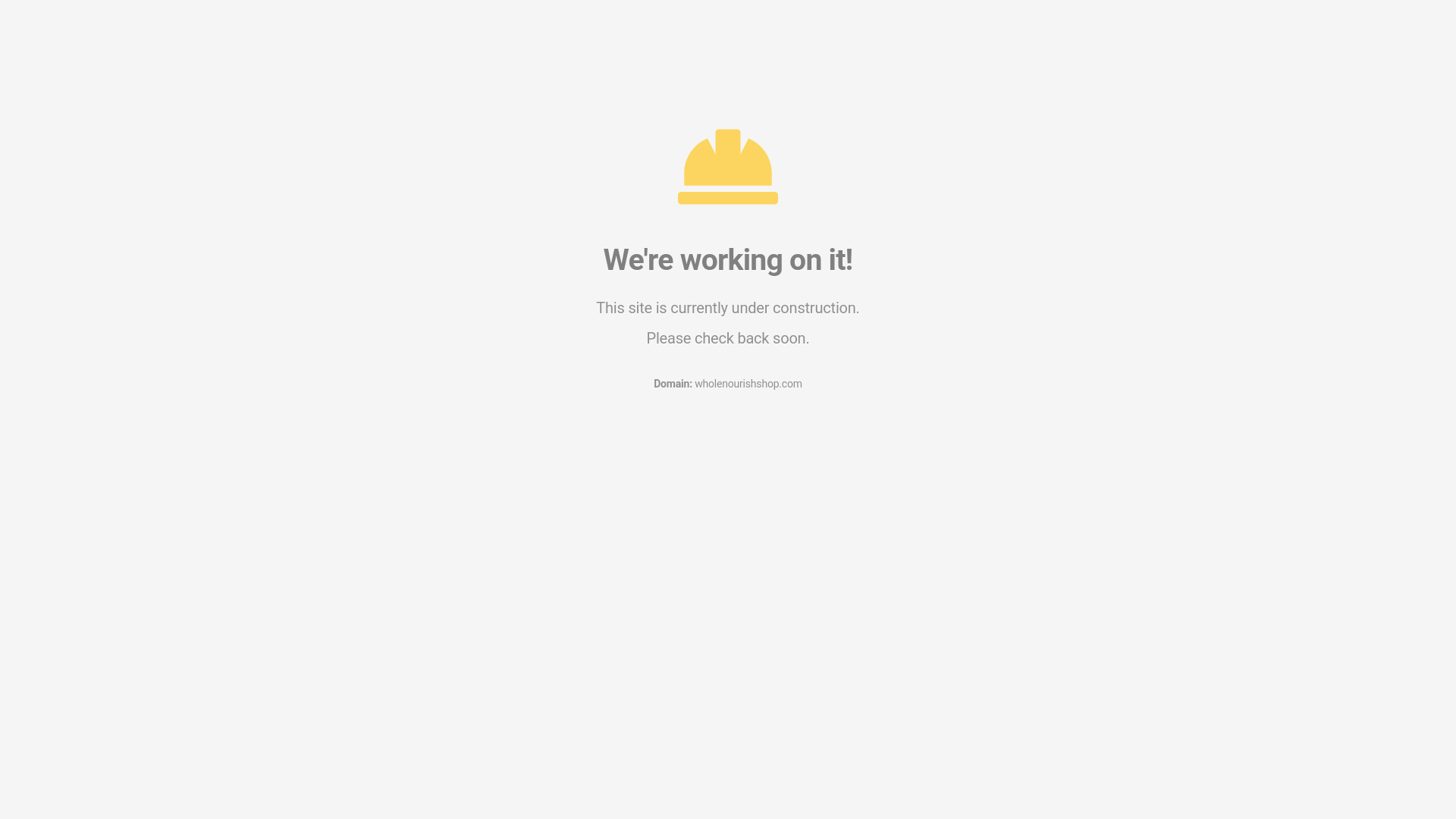 website screenshot of https://wholenourishshop.com/