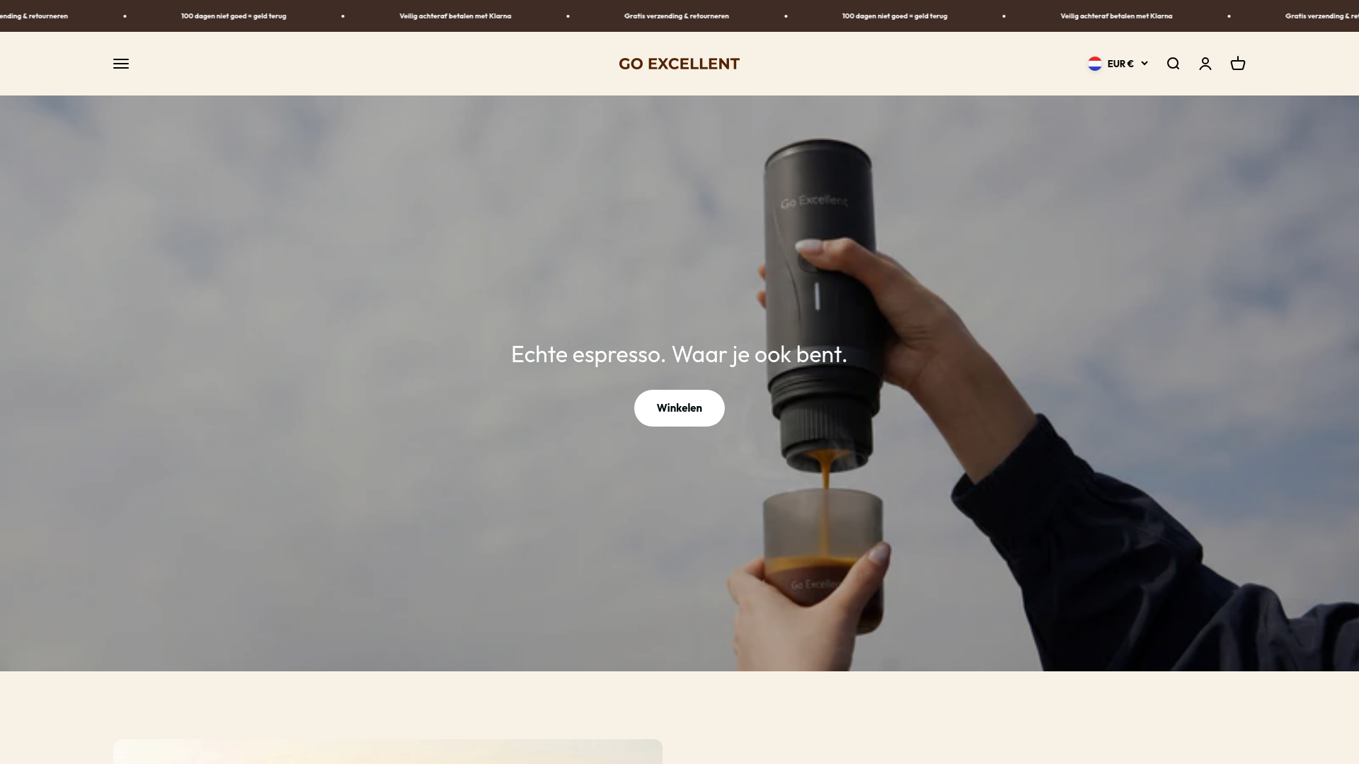 website screenshot of https://go-excellent.com/