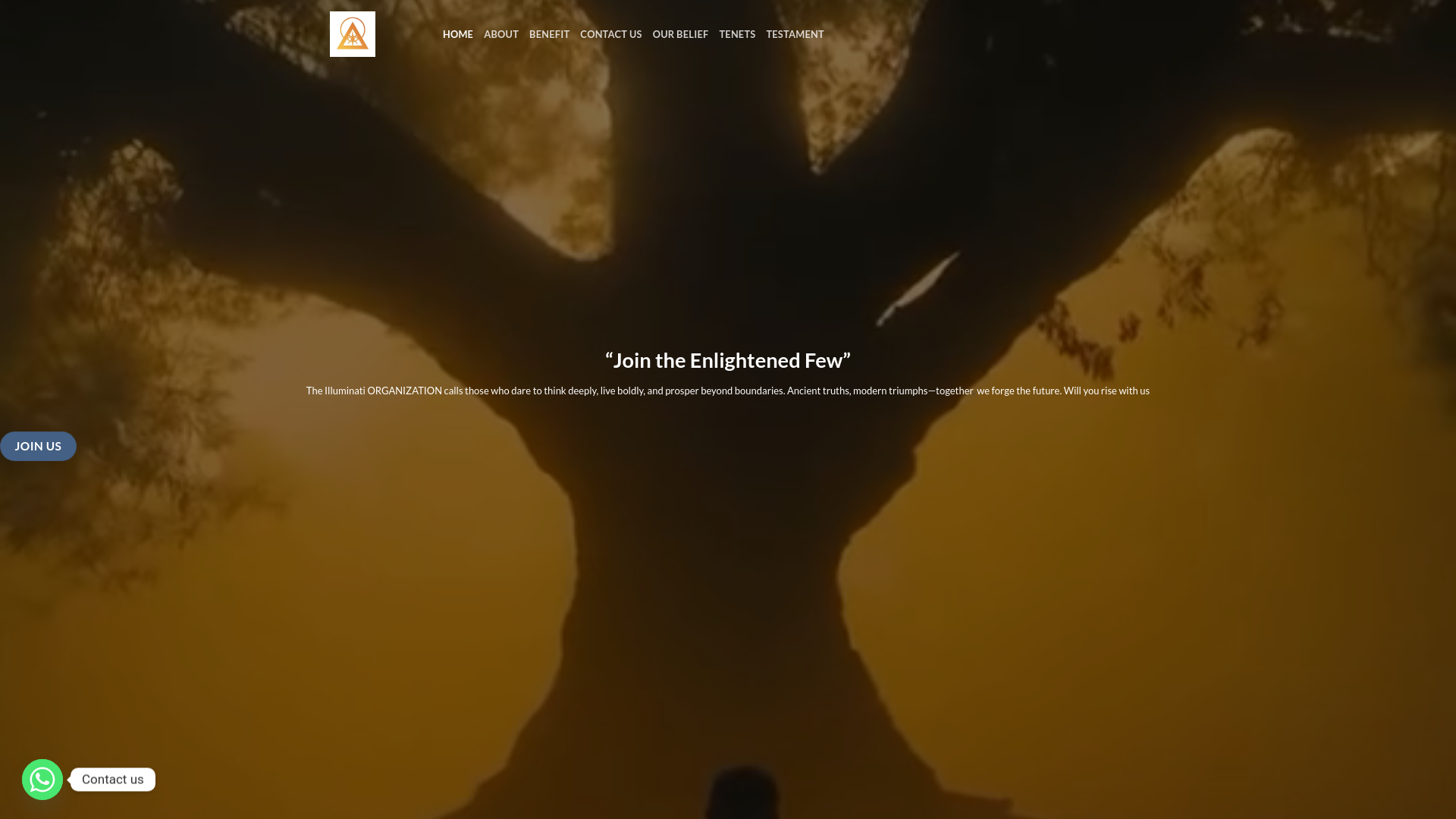 website screenshot of https://theilluminatibook.org/