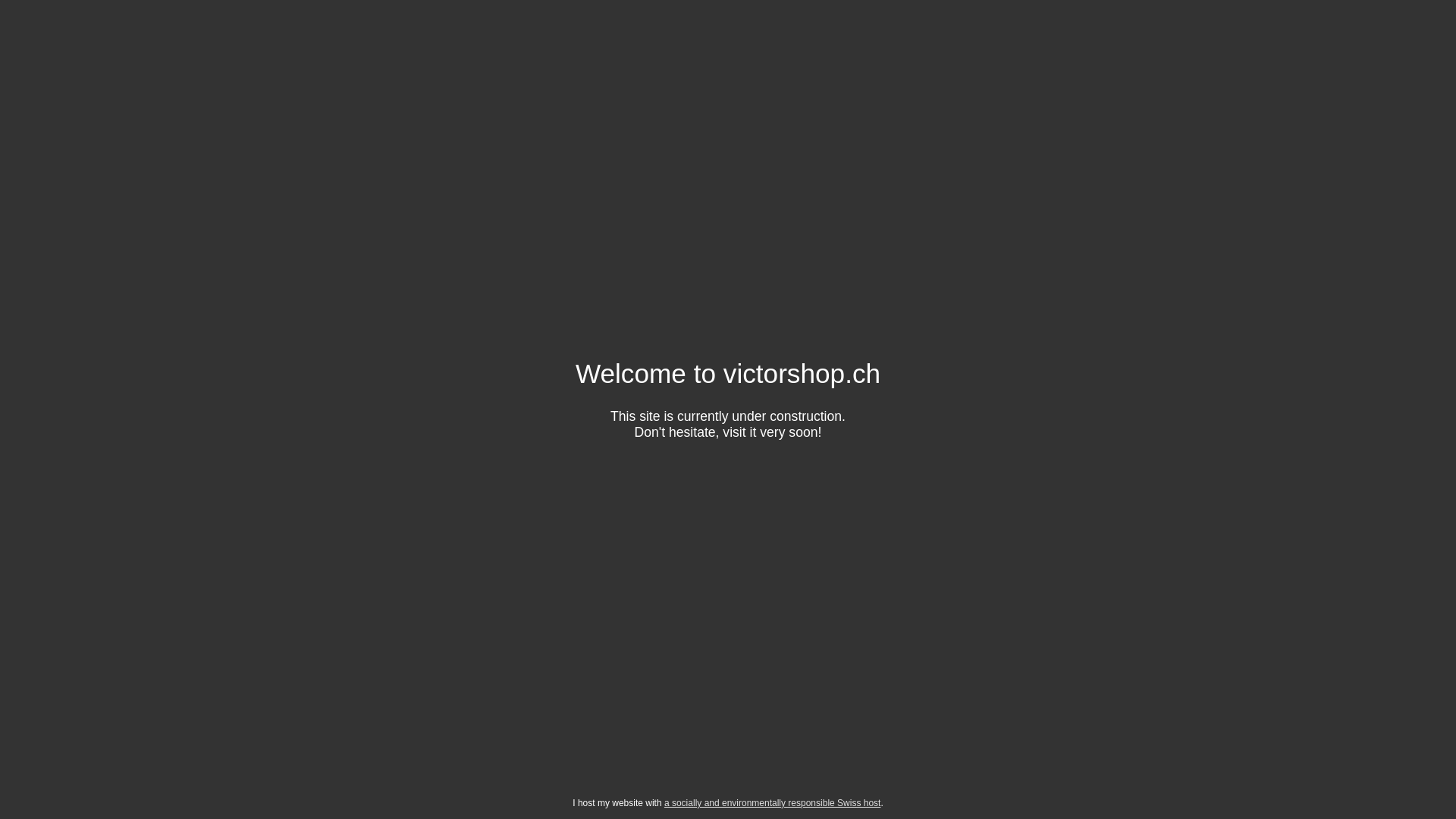 website screenshot of https://victorshop.ch/