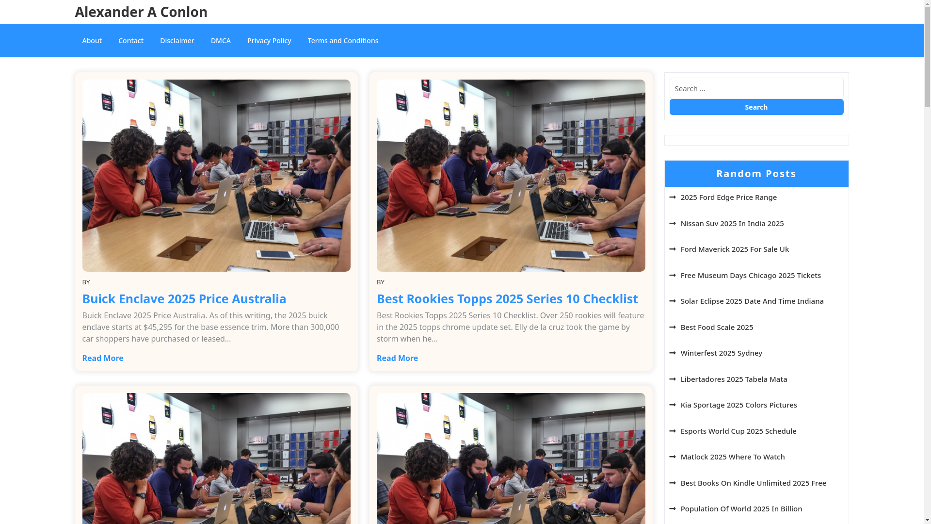 website screenshot of https://alexanderaconlon.pages.dev/