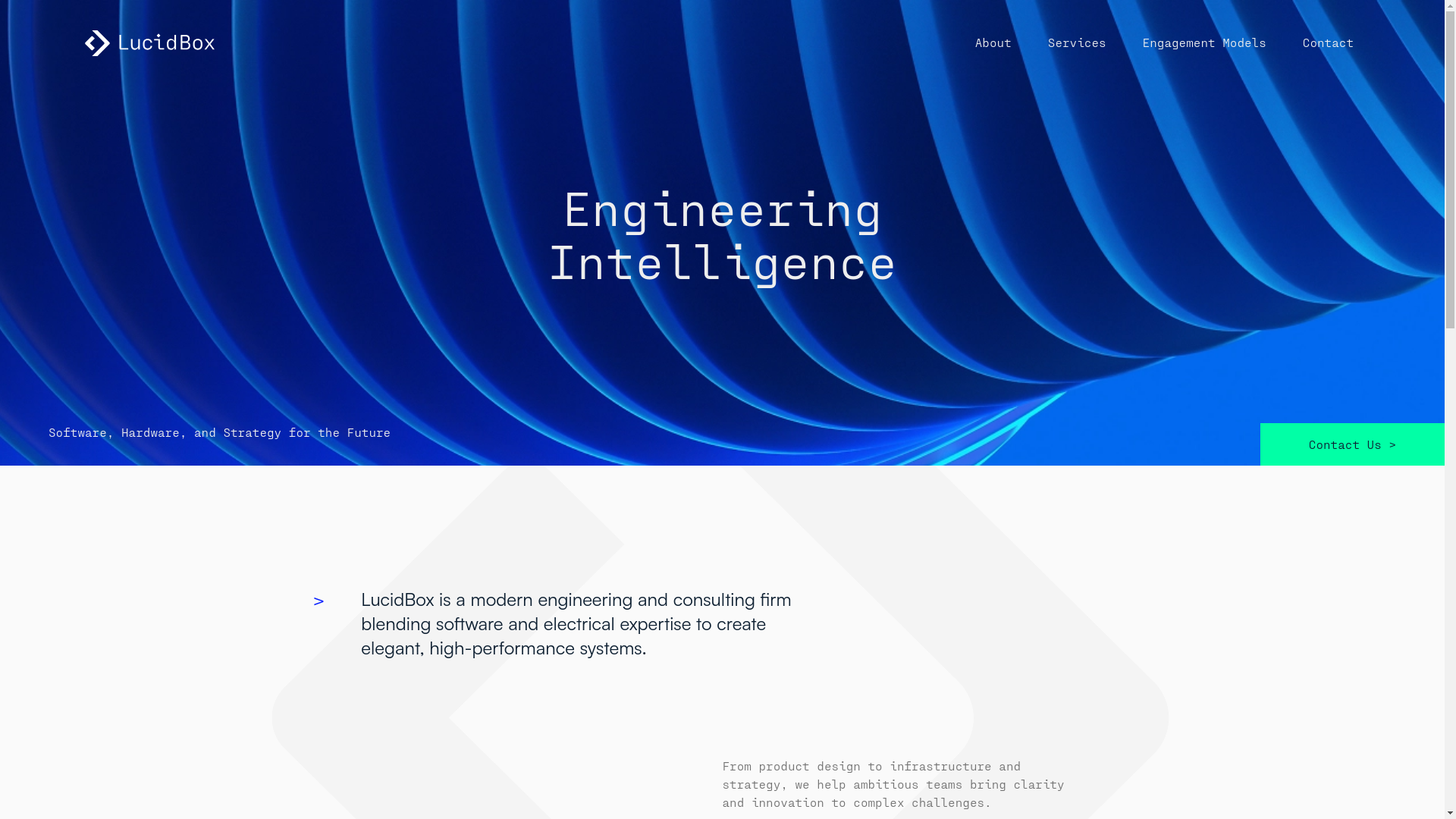 website screenshot of https://lucidbox.ca/