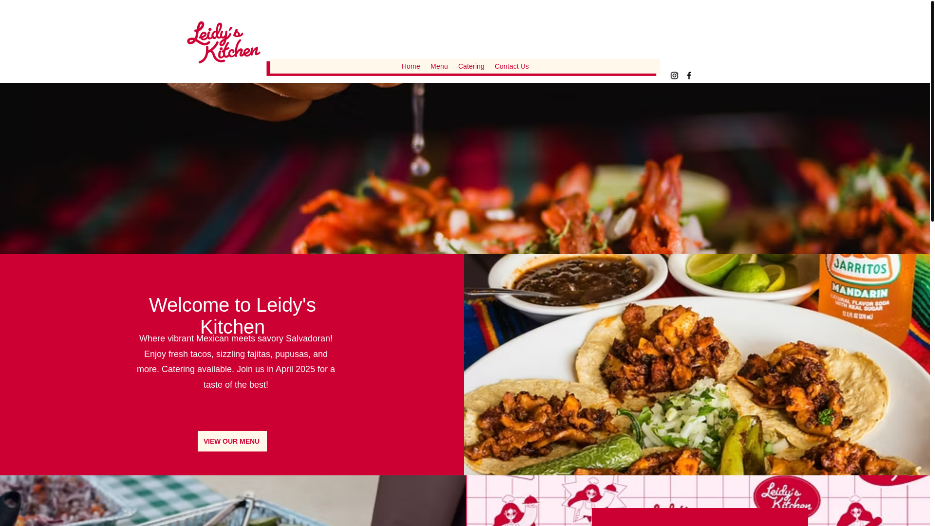 website screenshot of https://leidyskitchen.com/