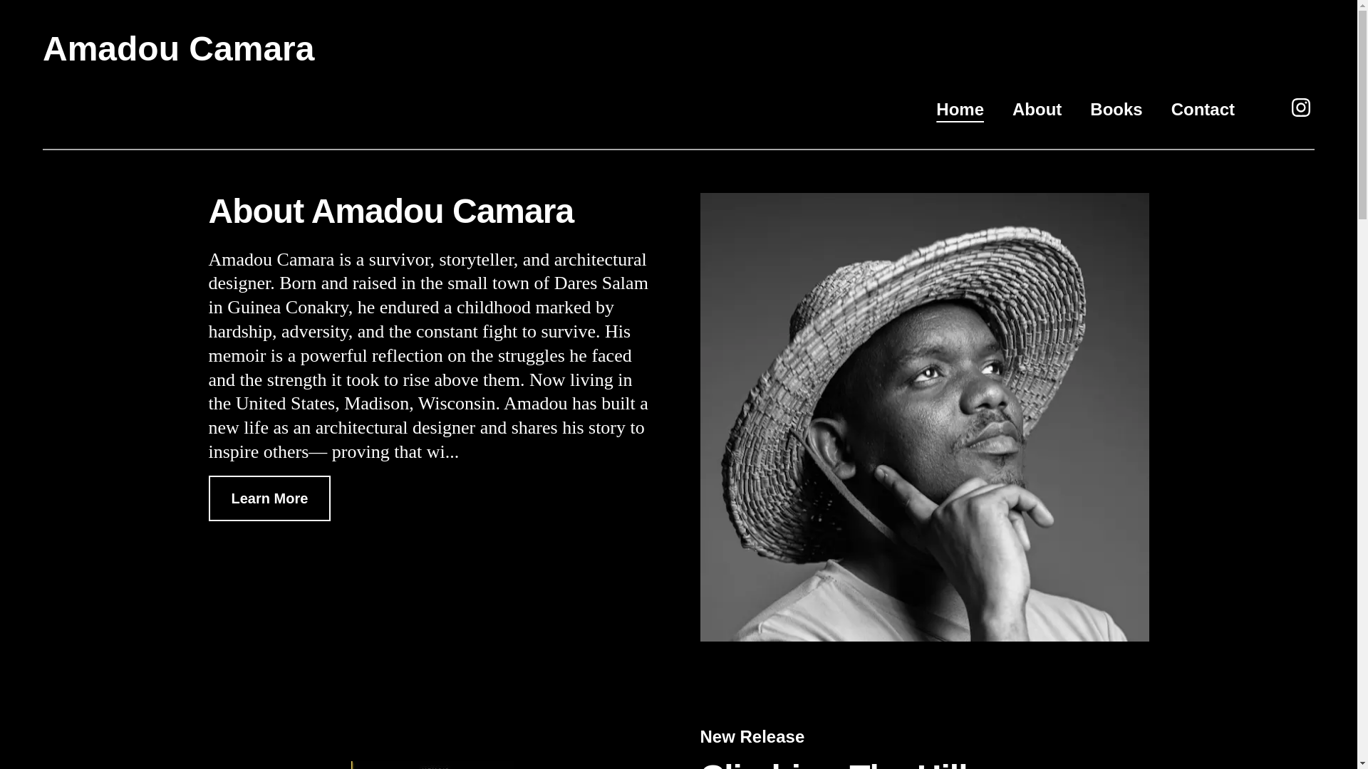 website screenshot of https://amadoucamaraauthor.com/