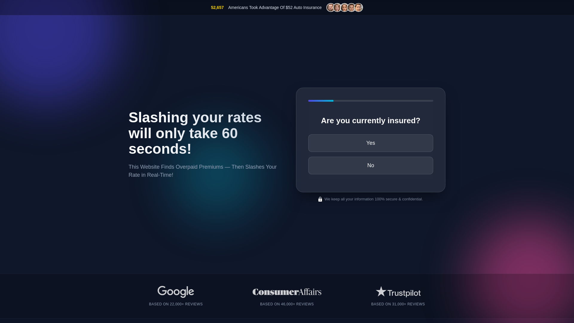 website screenshot of https://insureyourcarwithus.com/