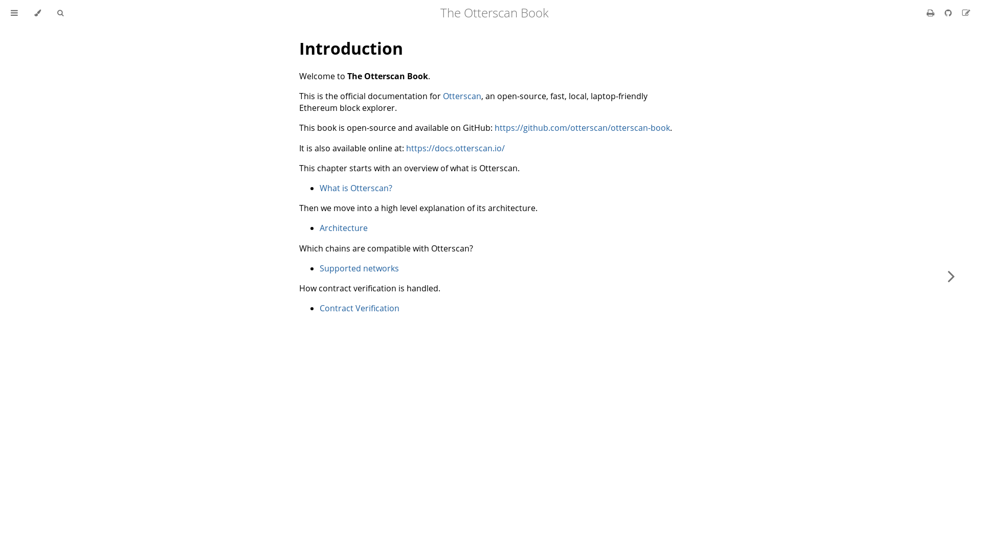 website screenshot of https://otterscan-book.pages.dev/