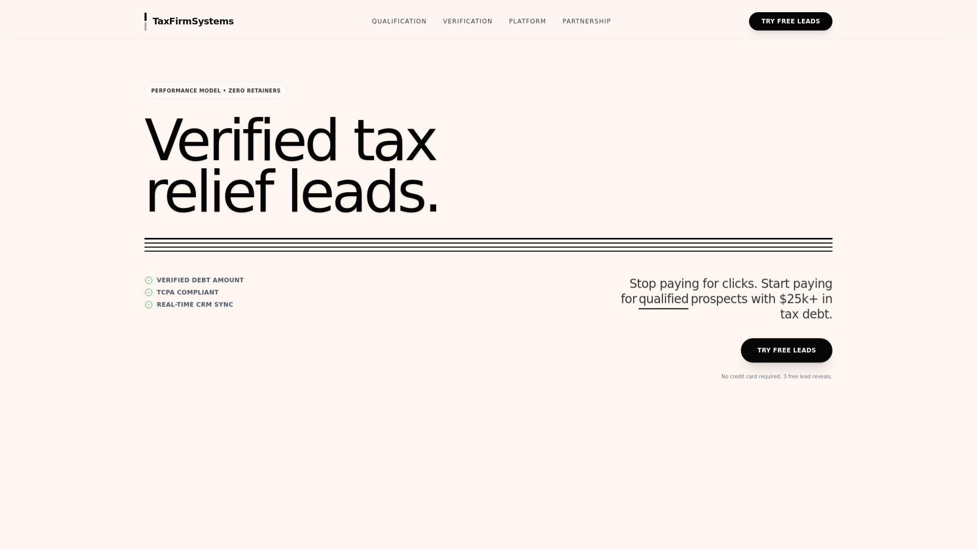 website screenshot of https://taxfirm-systems.xyz/