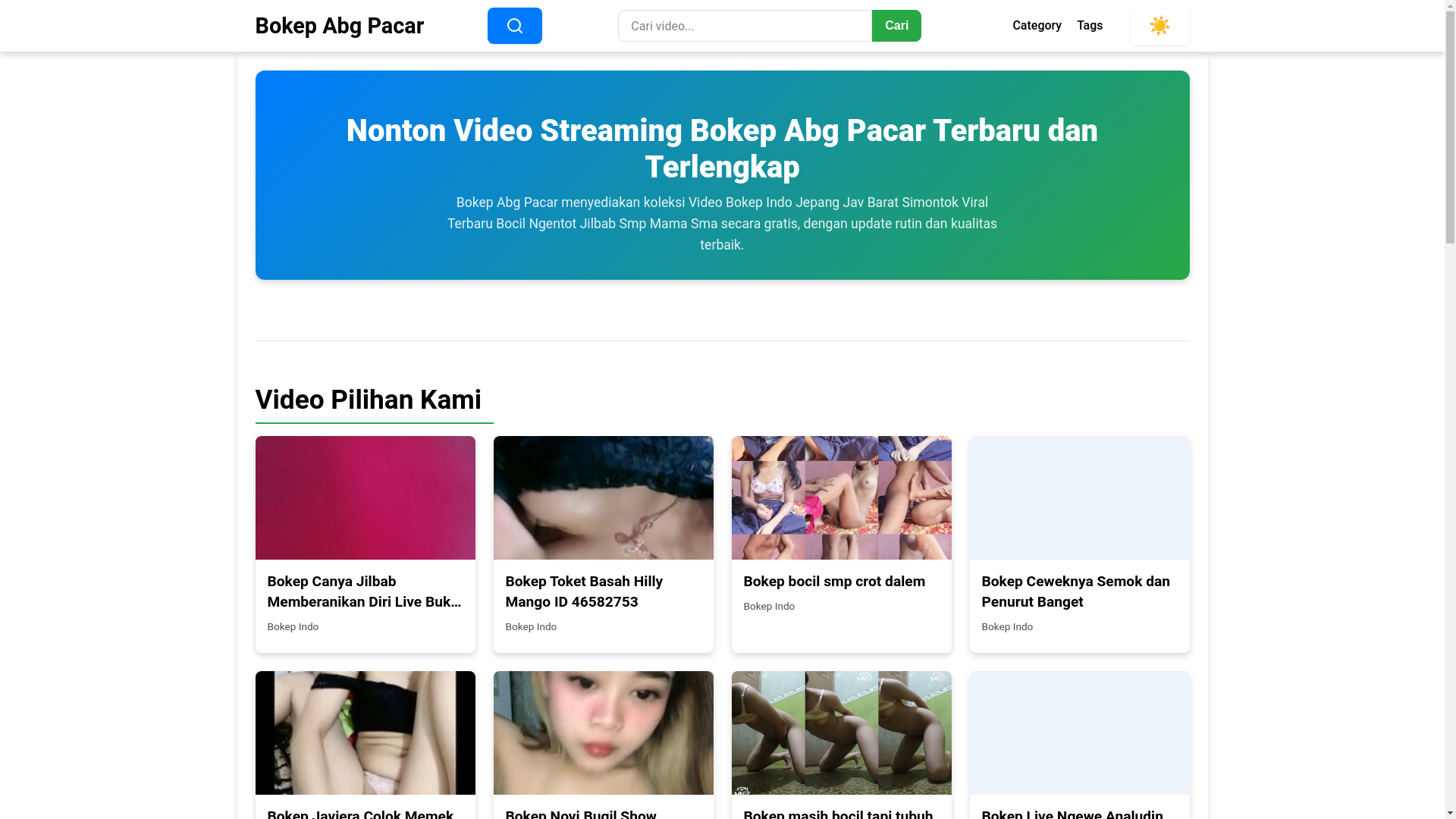 website screenshot of https://bokepabgpacar.pages.dev/