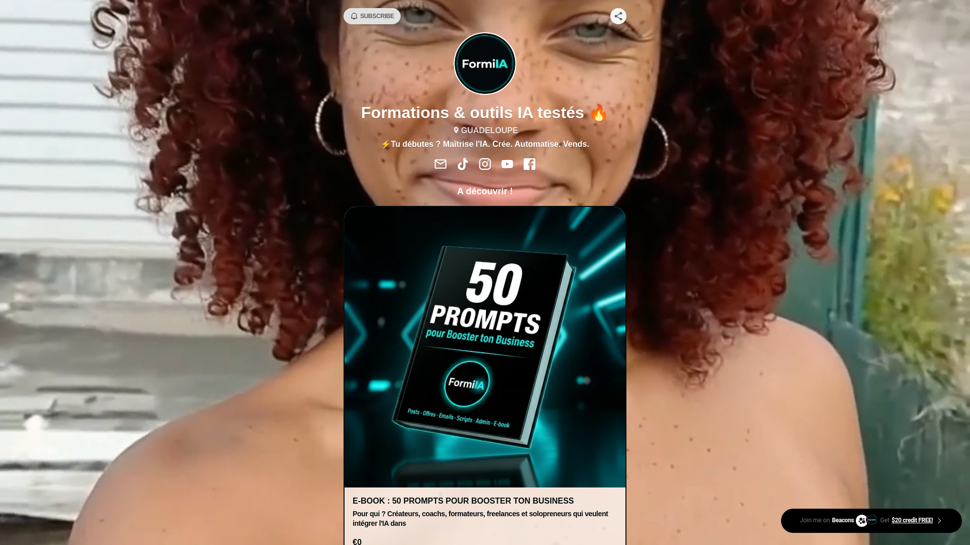 website screenshot of https://formiia.store/